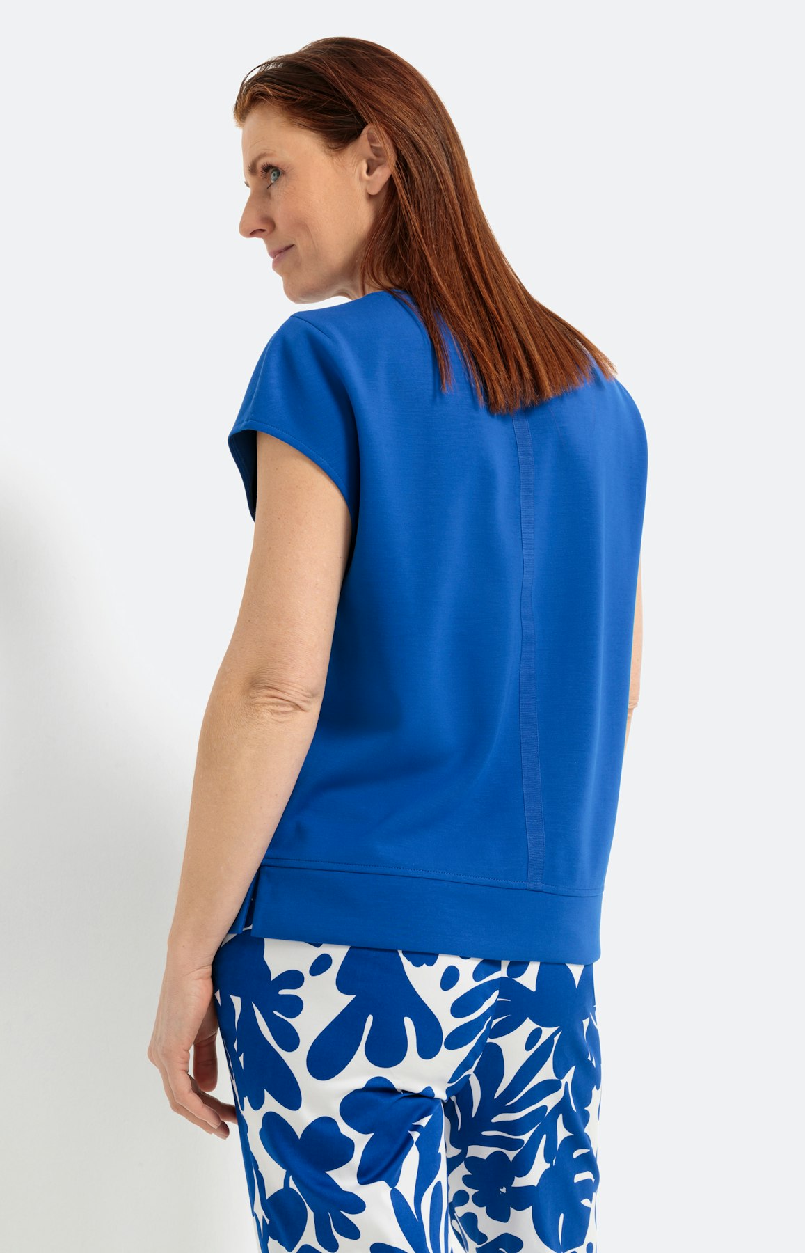 Scuba-Sweatshirt mit kurzem Ärmel