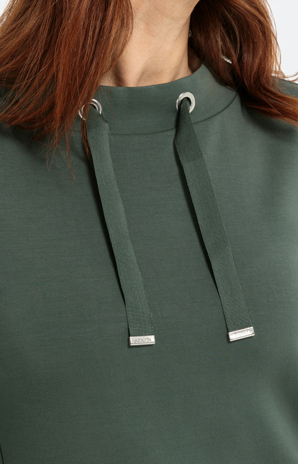 Sweatshirt jurk, uni olive