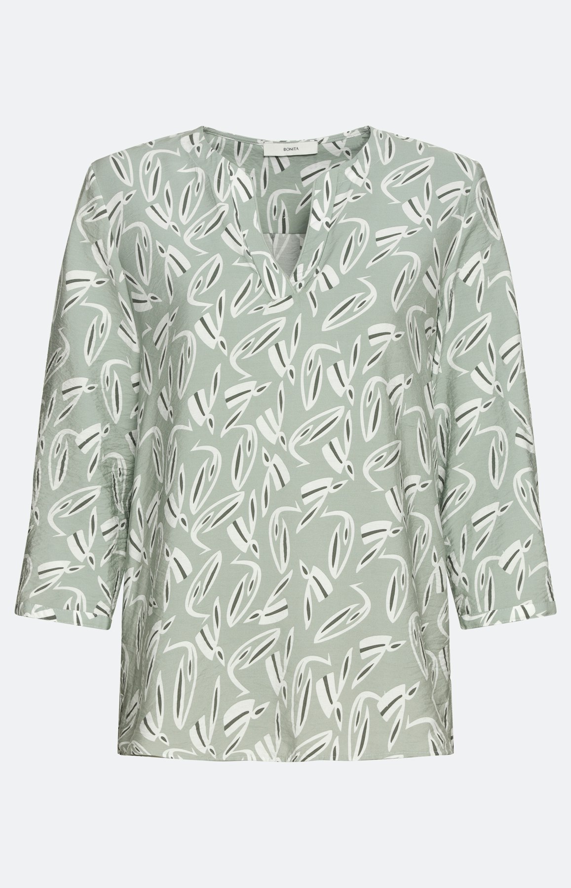 Gedessineerde blouse met 3/4-mouwen