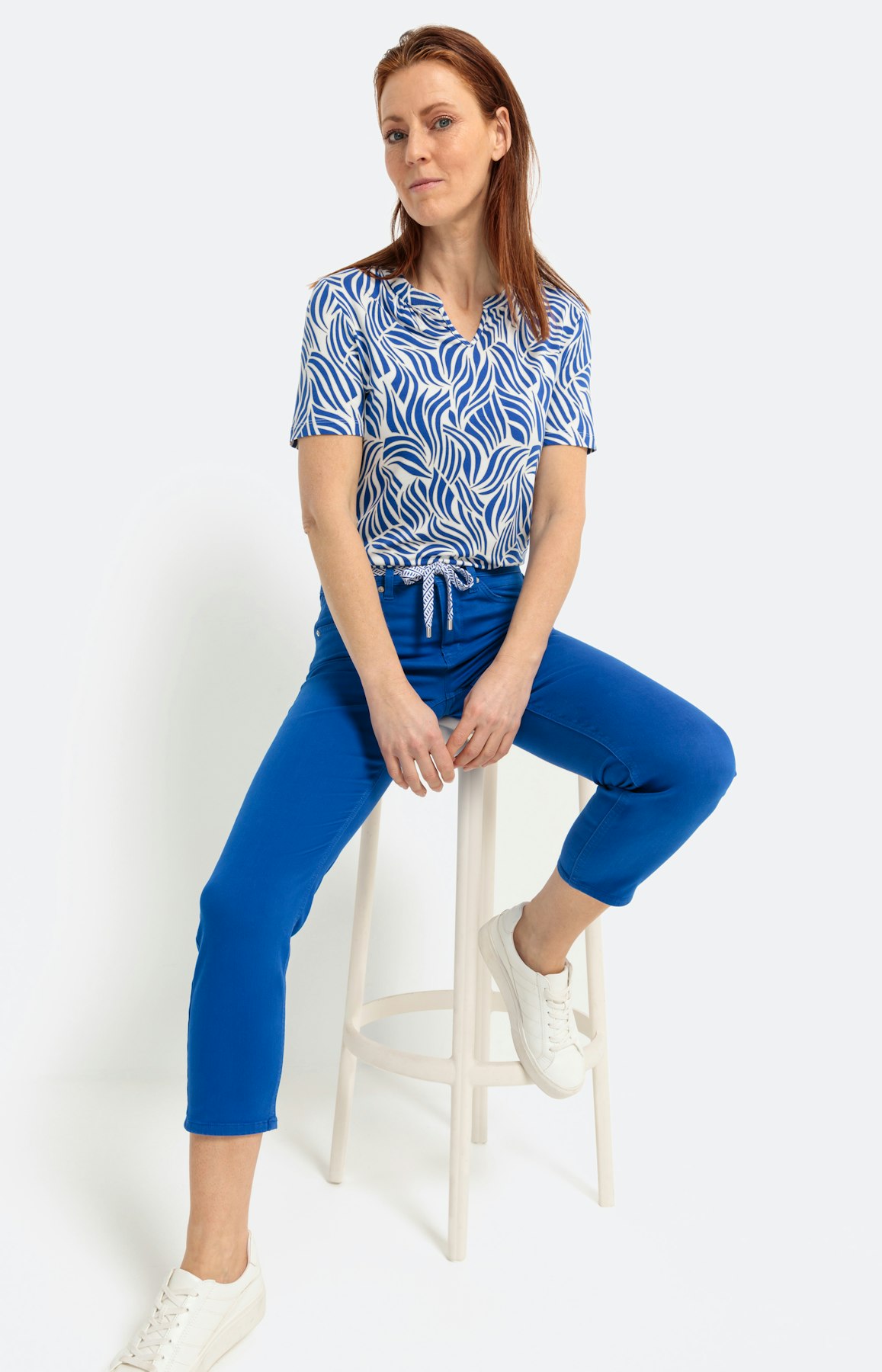 Jeans met bindceintuur 26 inch