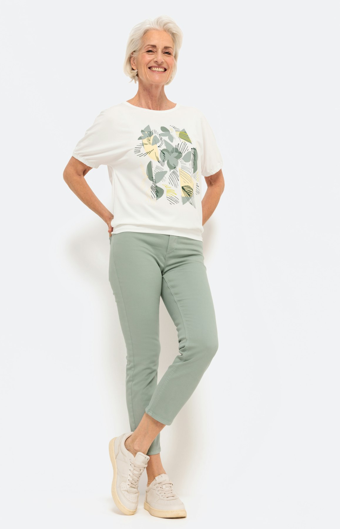 Shirt met korte mouwen en frontprint