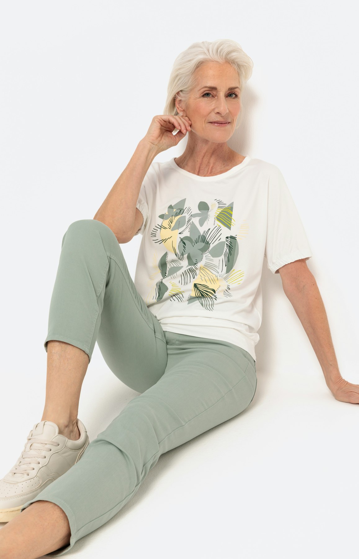 Shirt met korte mouwen en frontprint