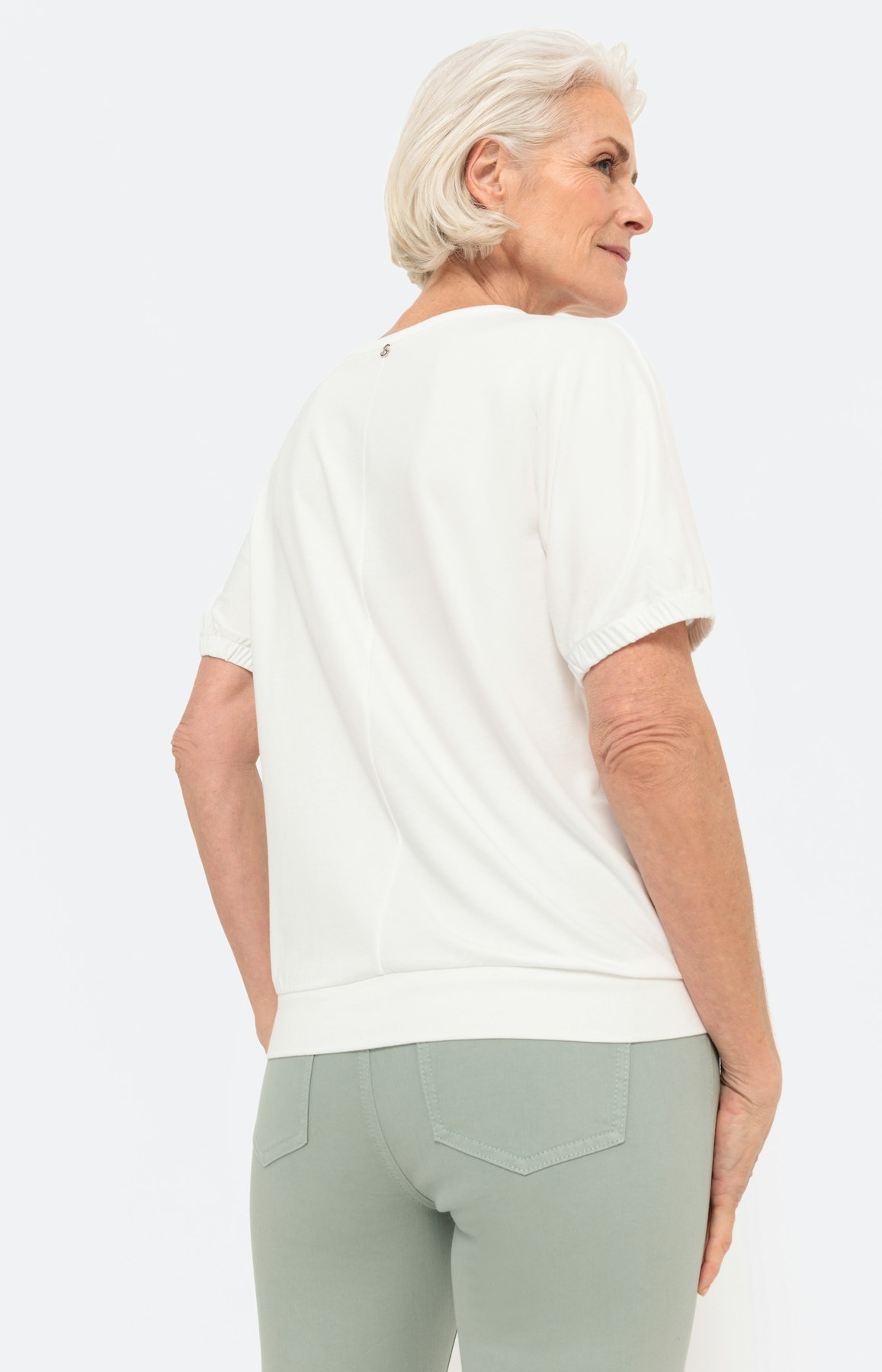 Shirt met korte mouwen en frontprint