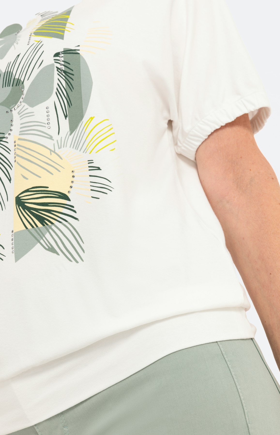 Shirt met korte mouwen en frontprint