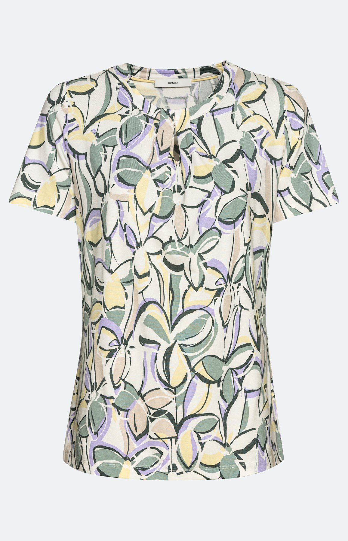 Geblümtes T-Shirt mit kurzem Ärmel