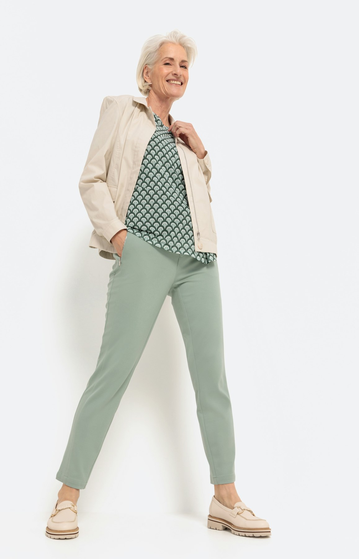 Shirt van mesh met korte mouwen