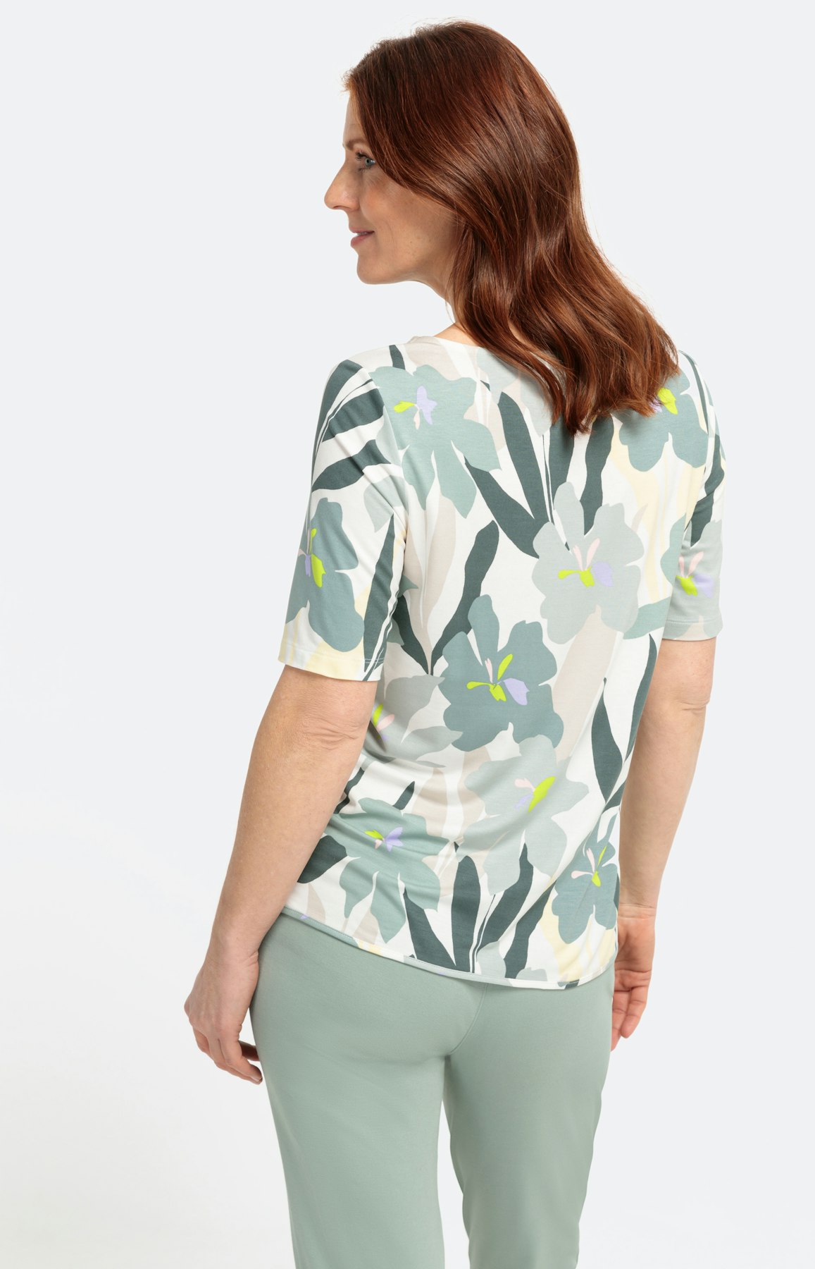 T-shirt met korte mouwen en knoopdetail