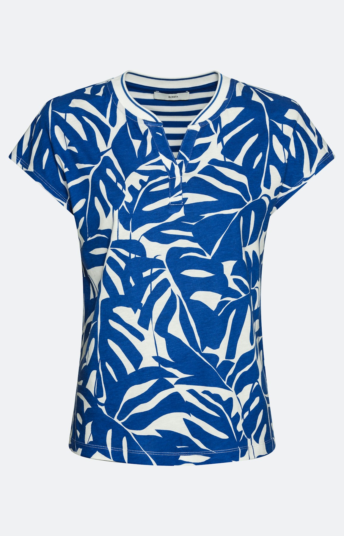 Shirt met korte mouwen en motievenmix