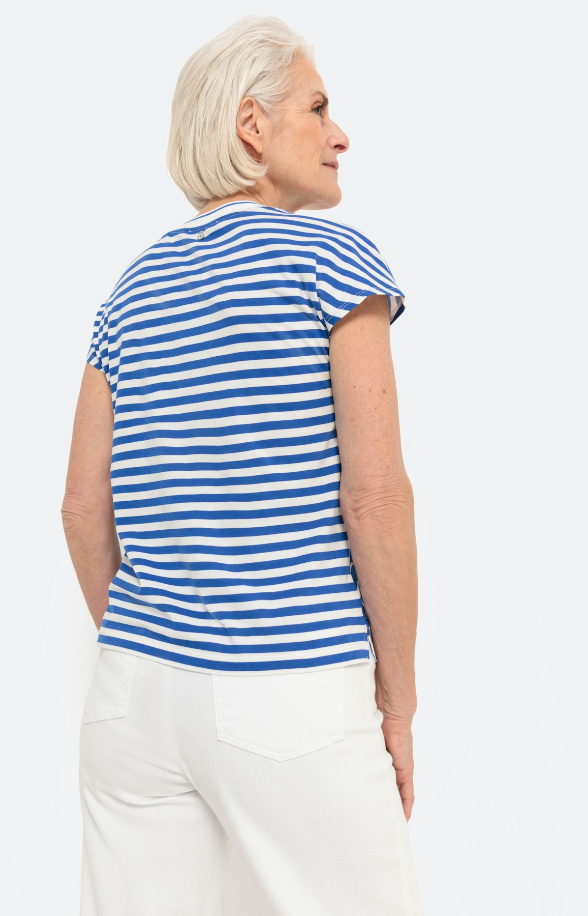 Shirt met korte mouwen en motievenmix