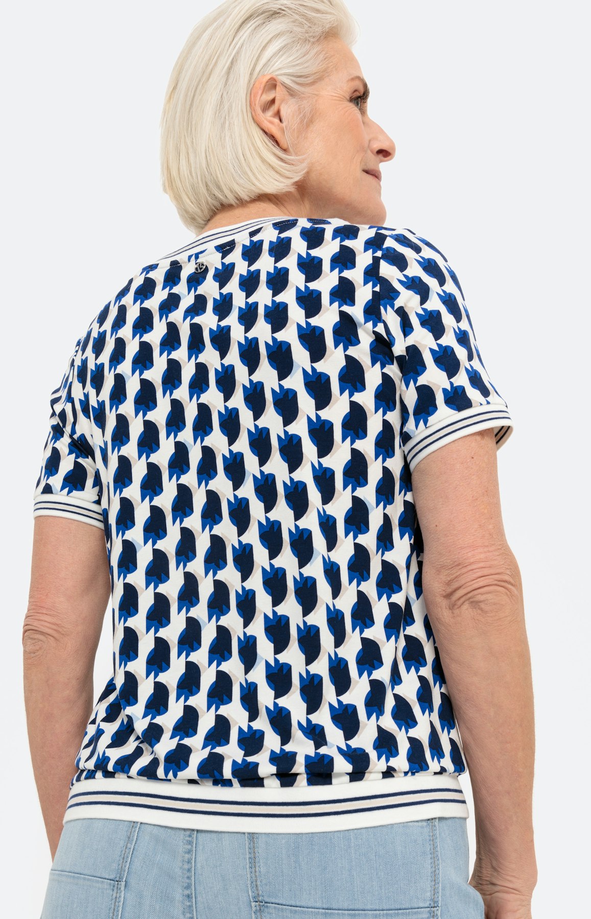 T-shirt met grafisch dessin & korte mouw