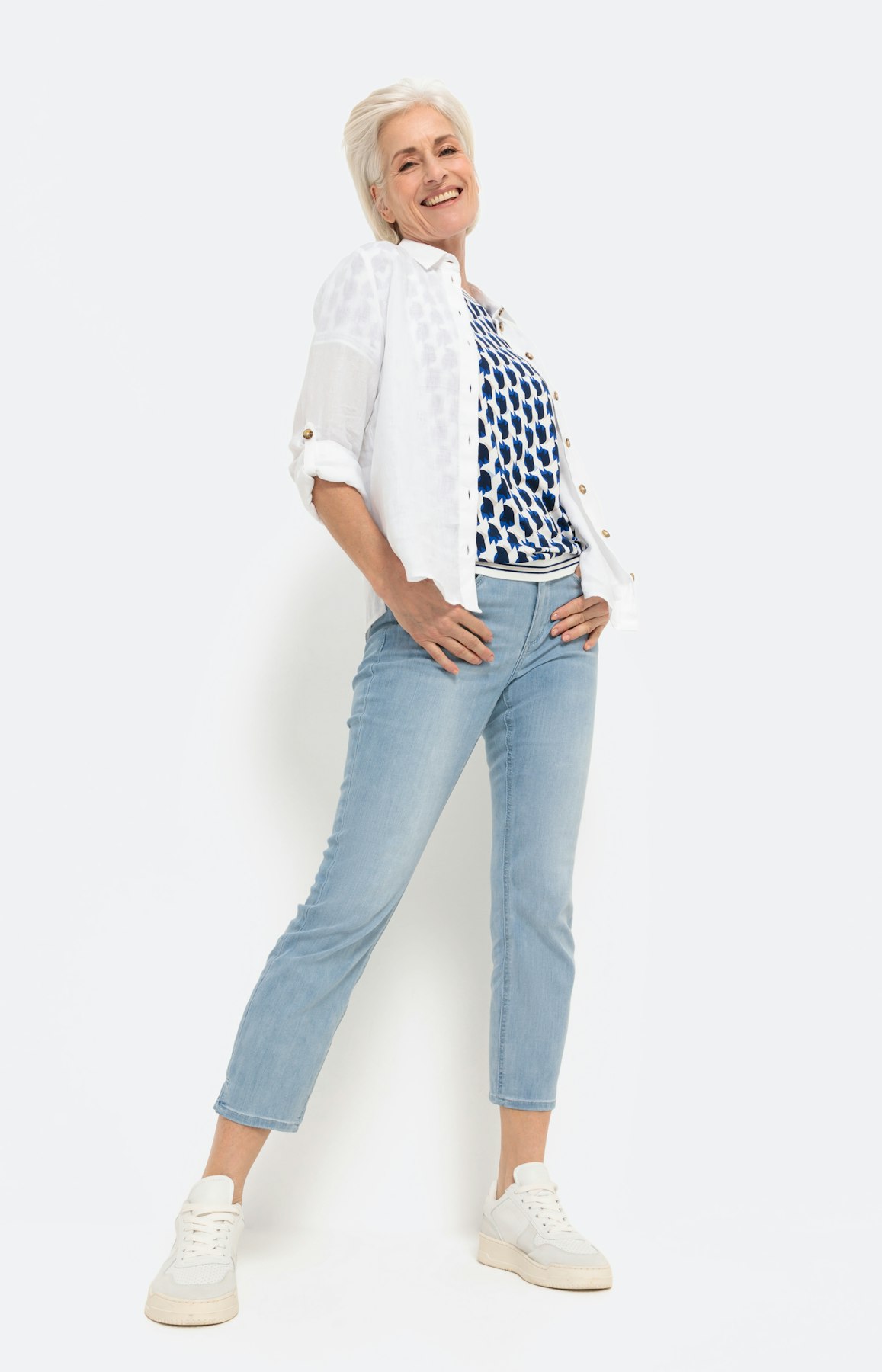 T-shirt met grafisch dessin & korte mouw