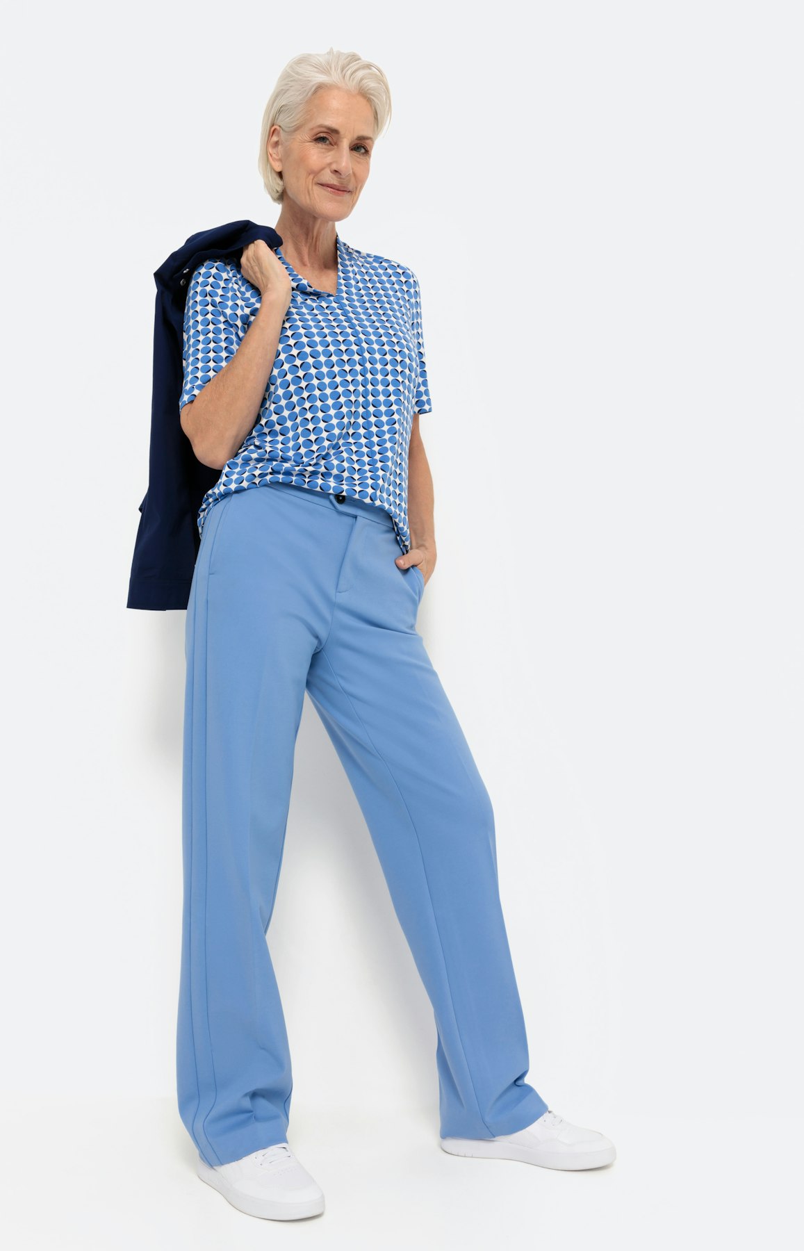 Shirt met korte mouwen en een V-hals