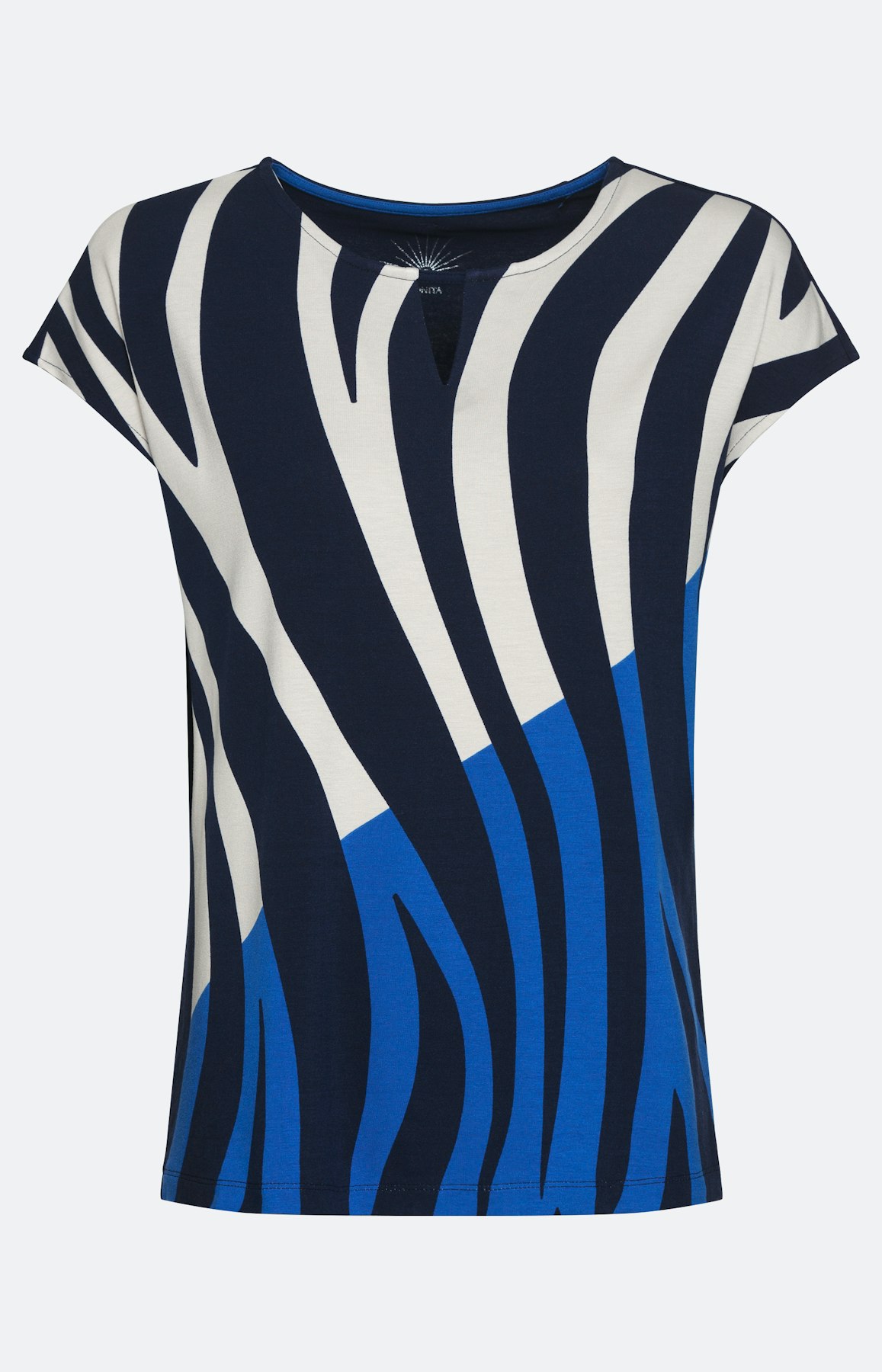 Shirt met korte mouwen en panneaux-print