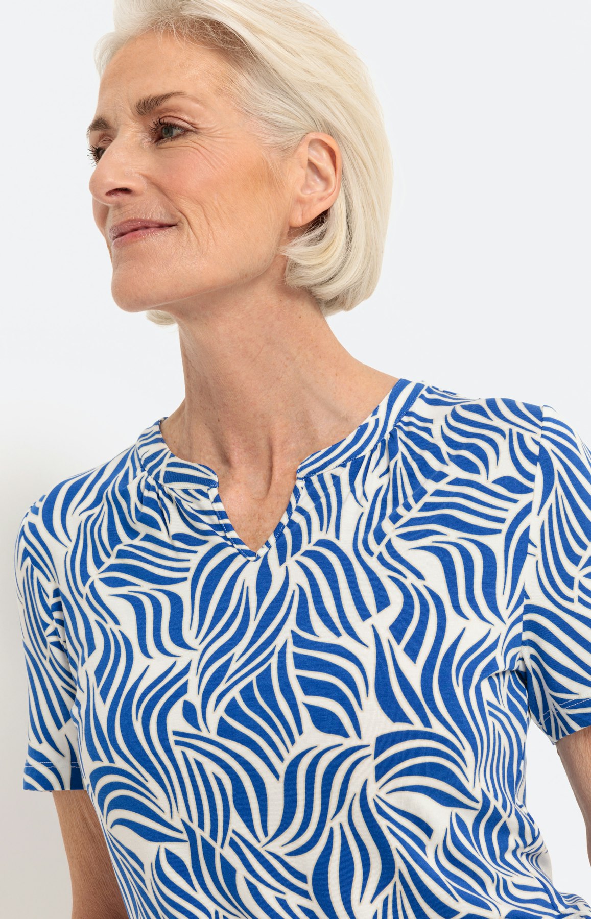 Gedessineerd T-shirt met korte mouwen