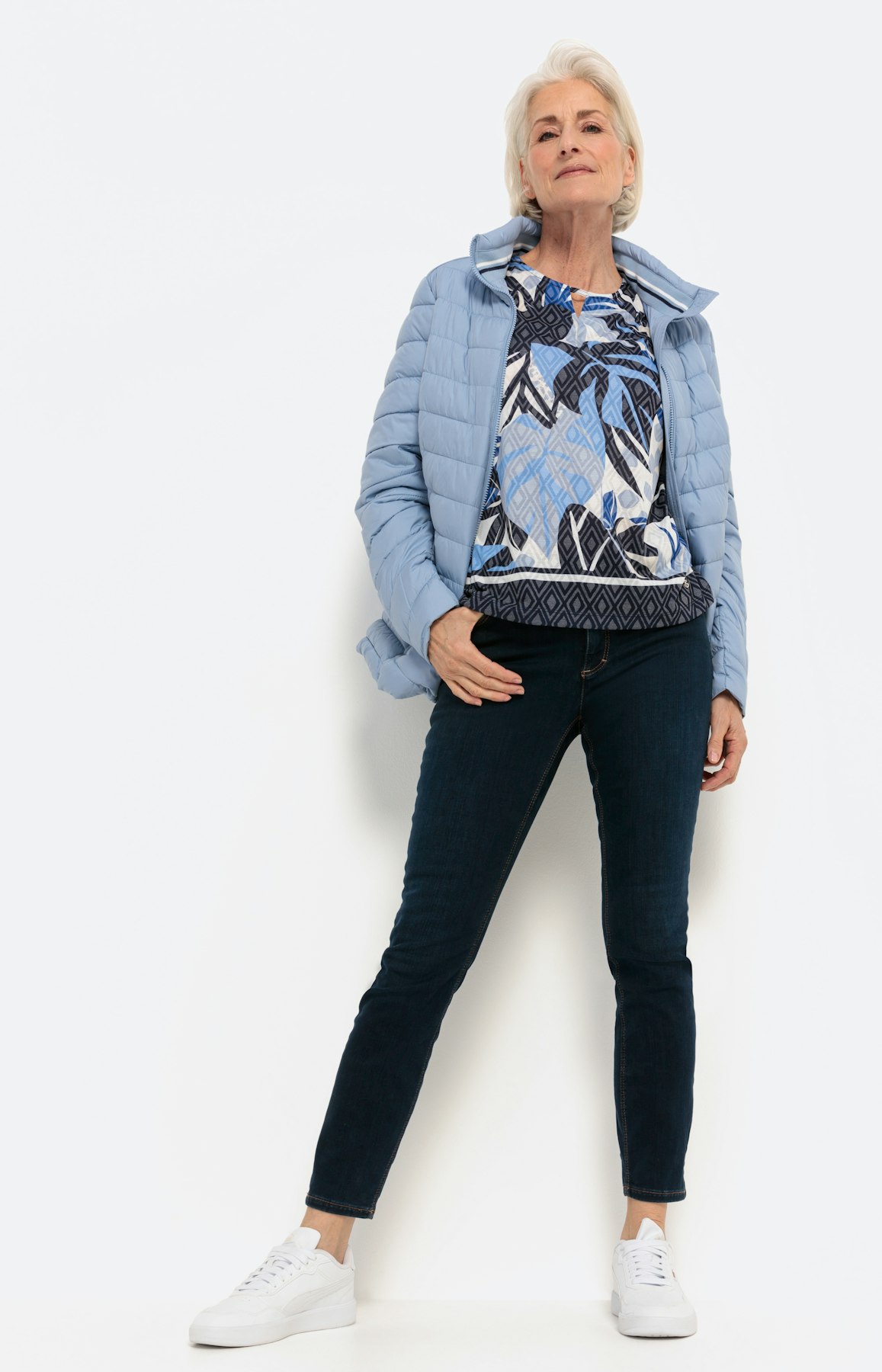 Shirt met korte mouw en all-over motief