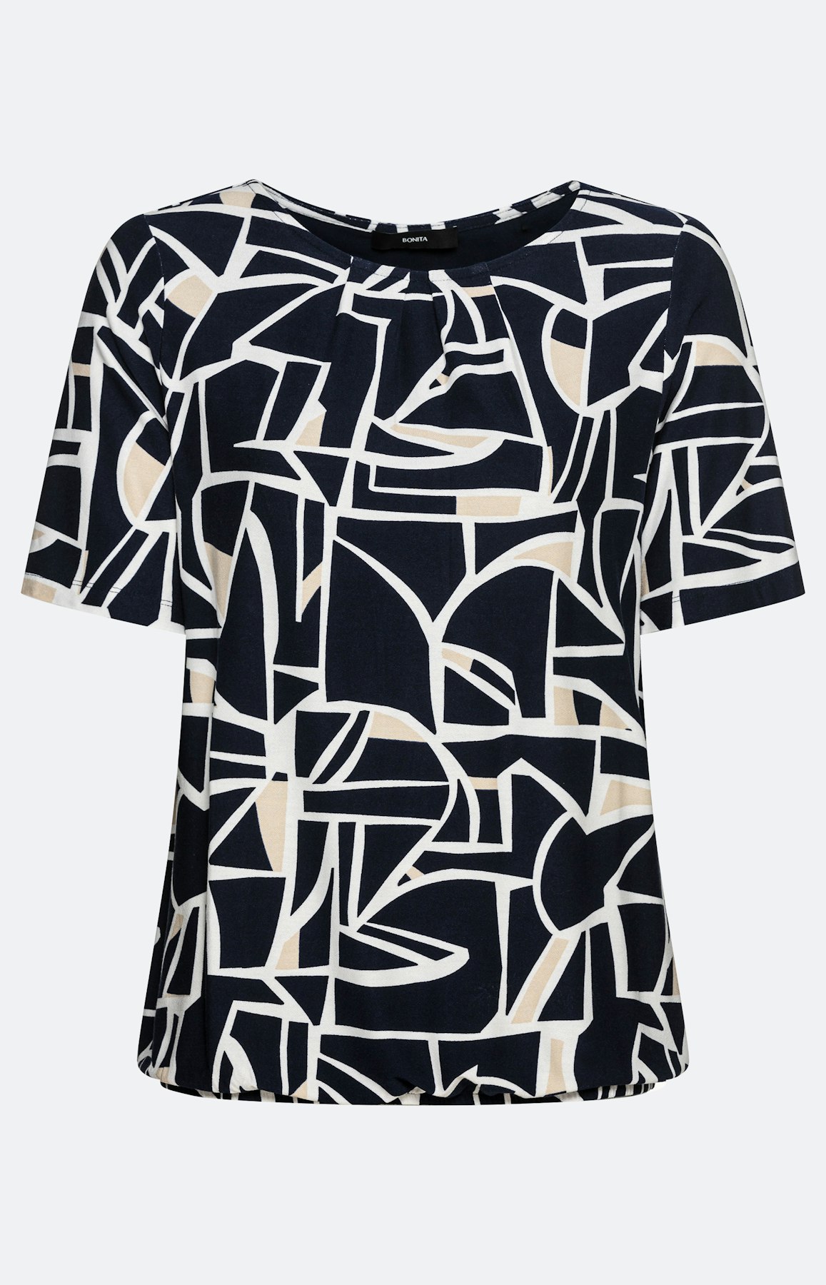 Shirt met korte mouwen en all-over print