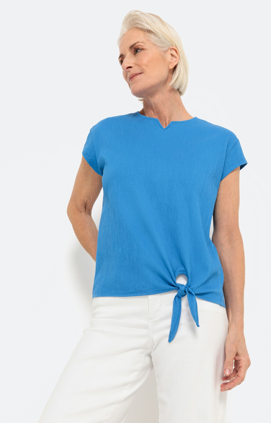 Effen shirt met korte mouwen