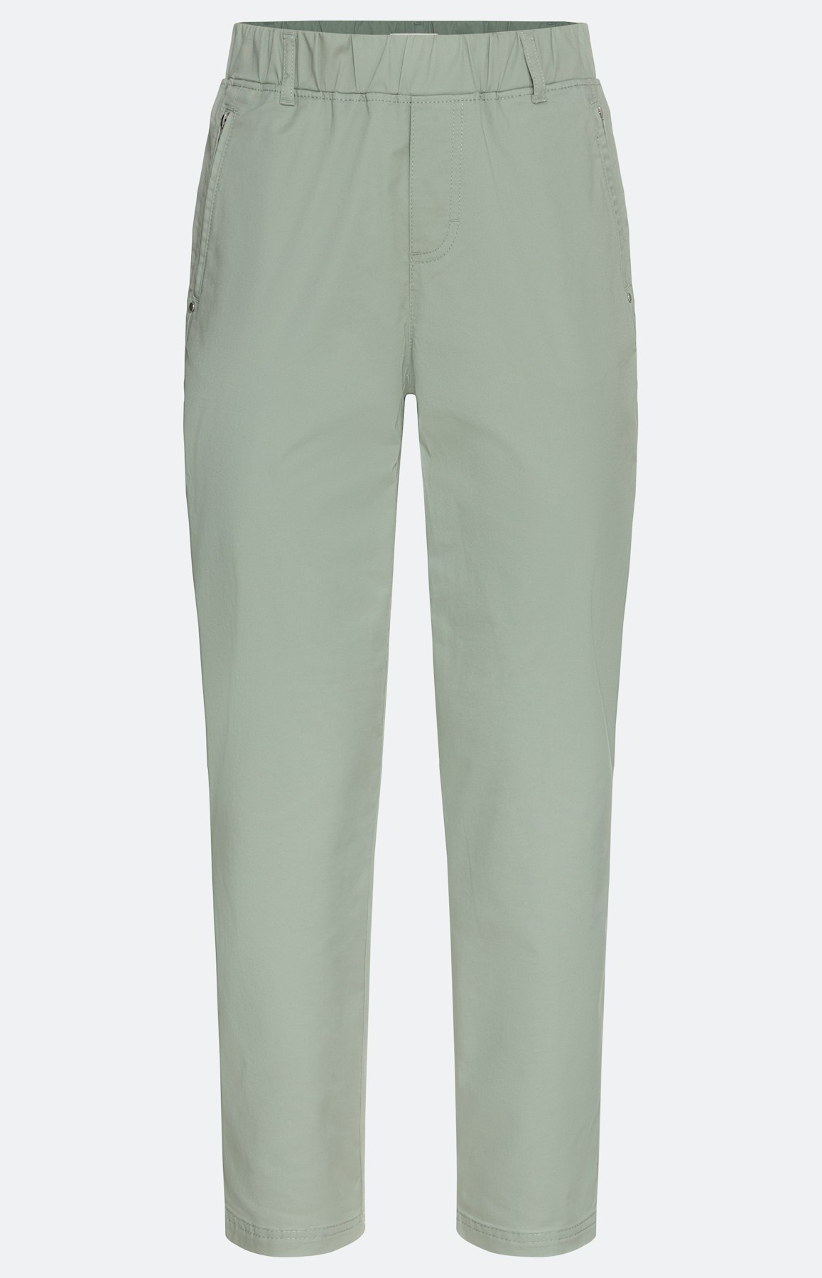 Comfort broek van twill, salie