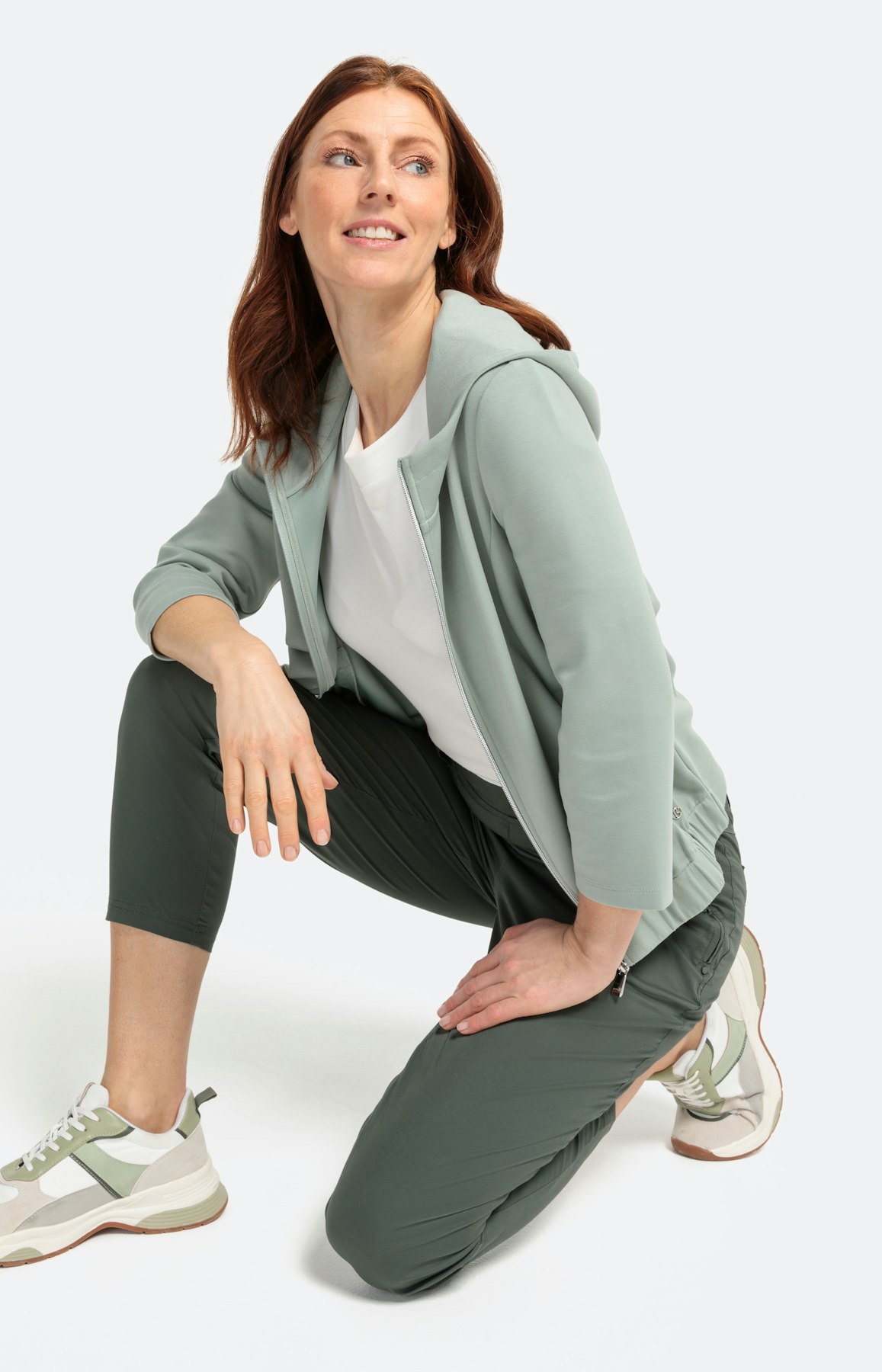 Broek van twill, olive