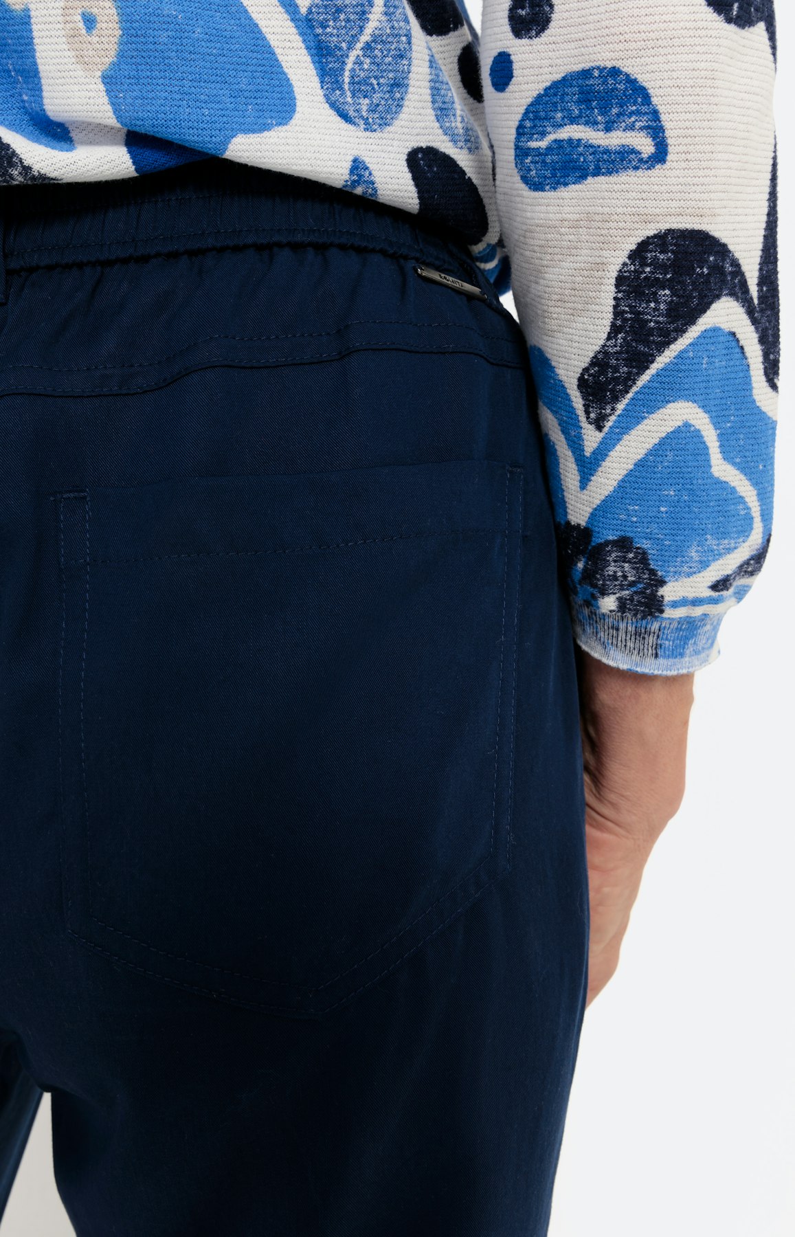 Lichte lyocell broek, blauw