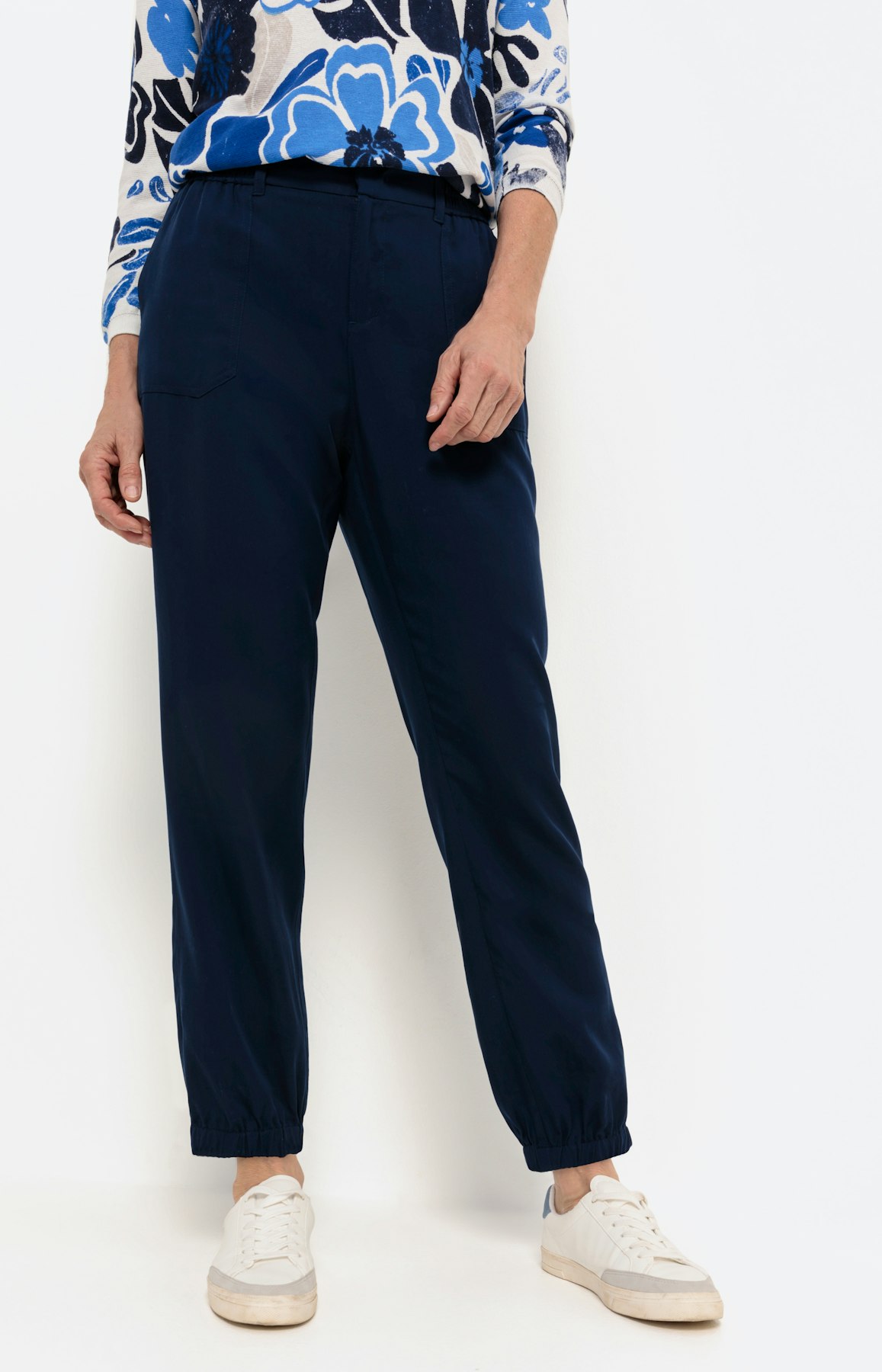 Lichte lyocell broek, blauw