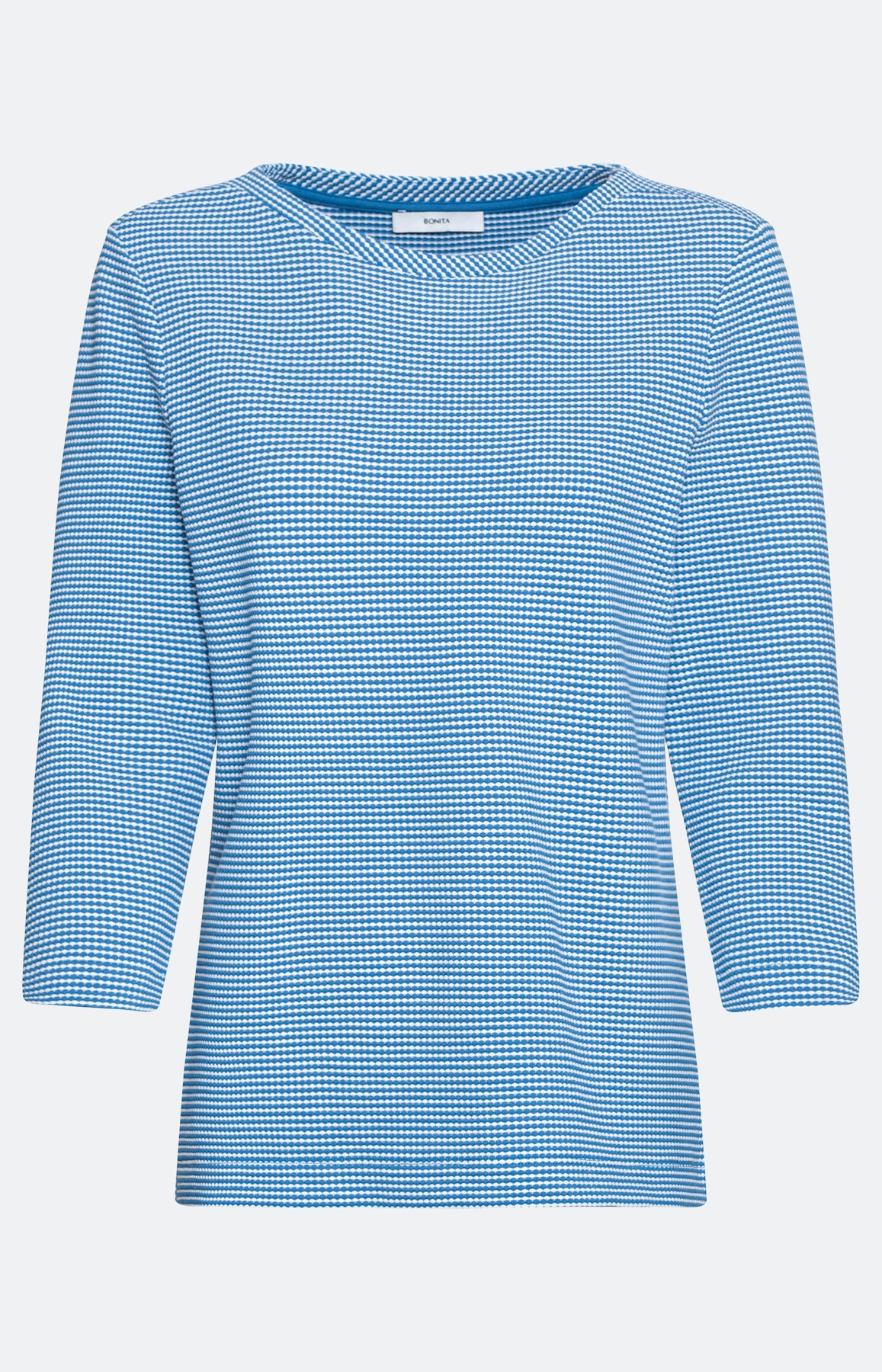 Gestructureerd sweatshirt met 3/4-mouwen