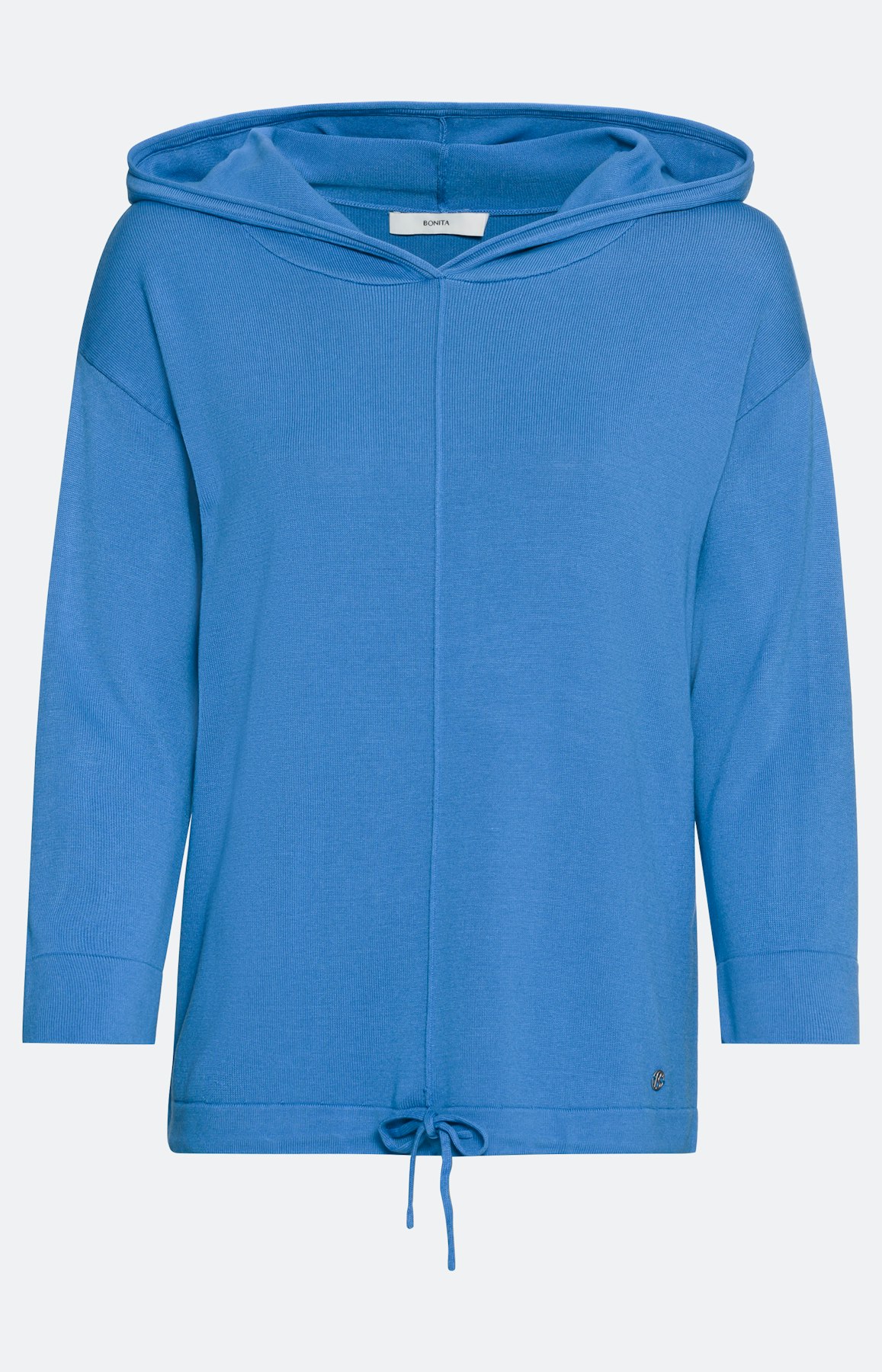 Capuchontrui met 3/4-mouwen