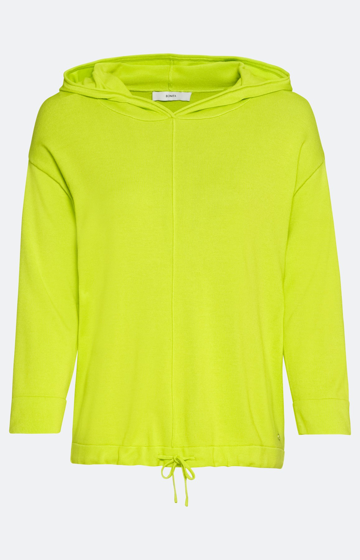 Pullover mit 3/4-Ärmel und Kapuze