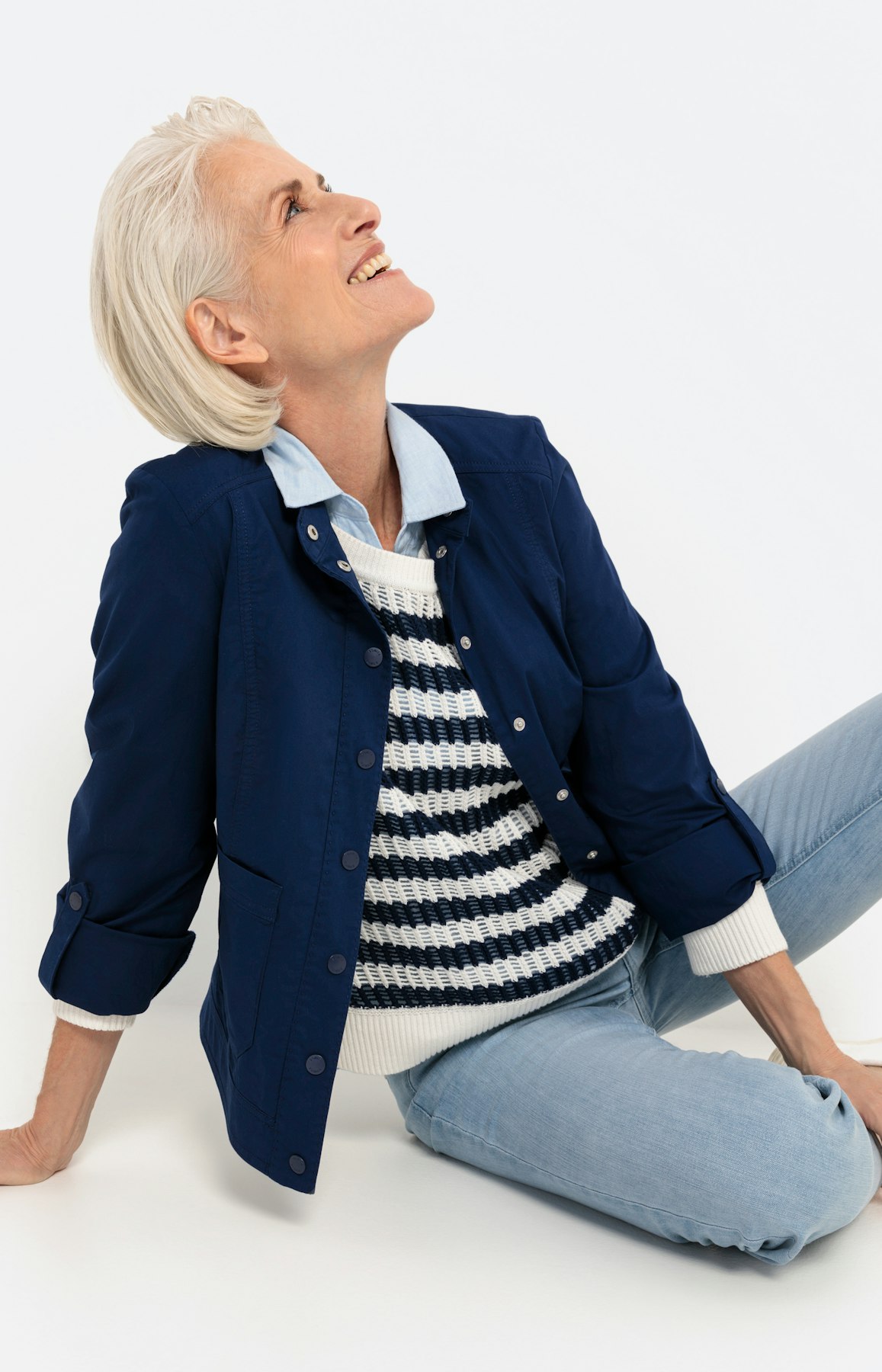 Papertouc blazer, blauw