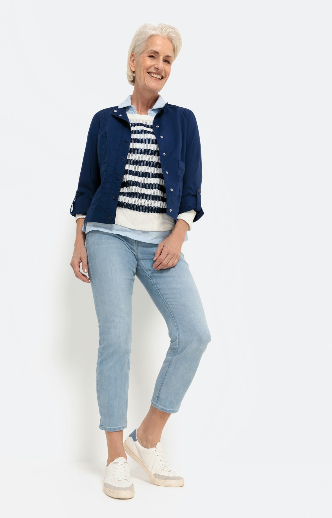 Papertouc blazer, blauw