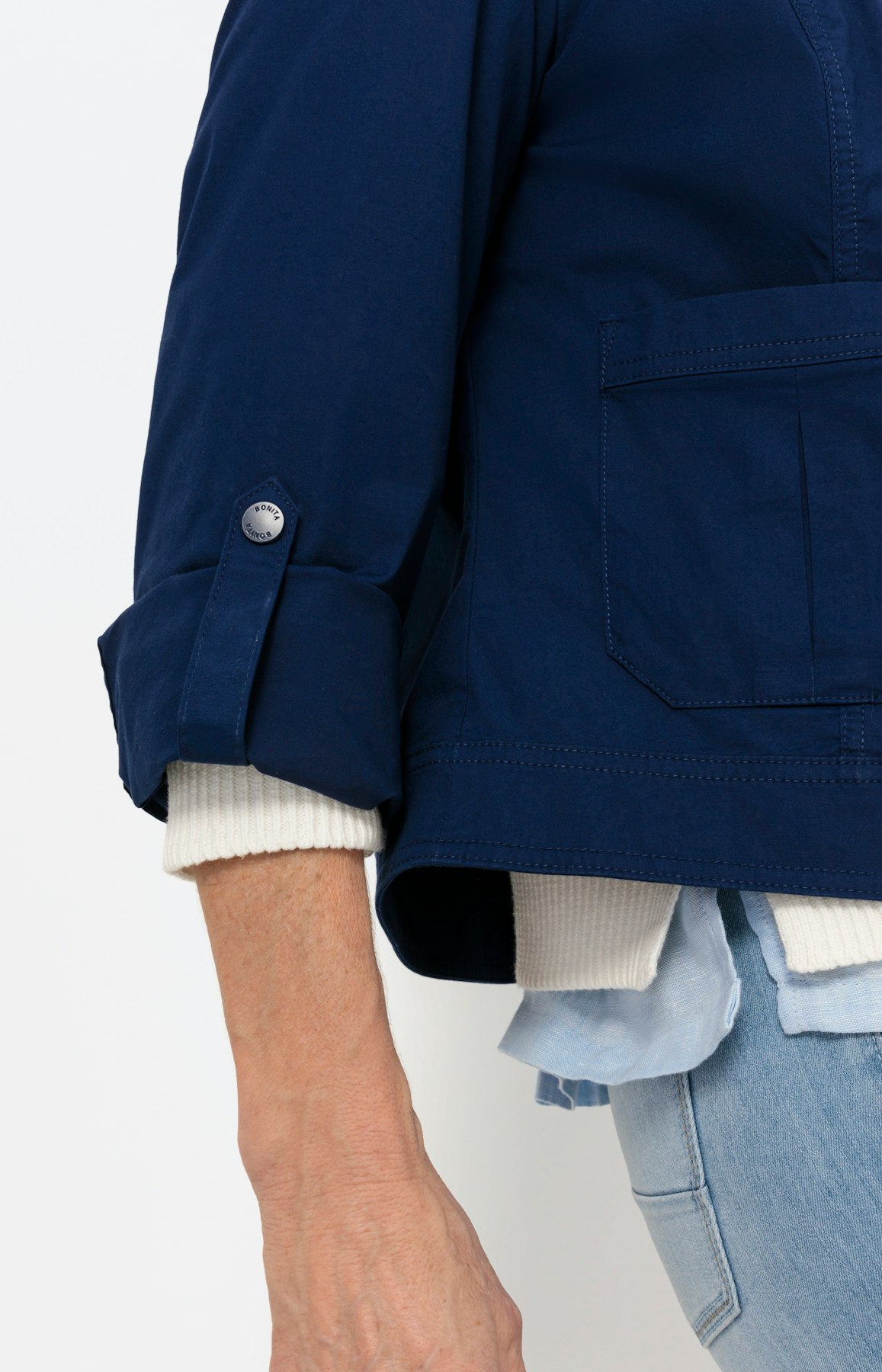 Papertouc blazer, blauw