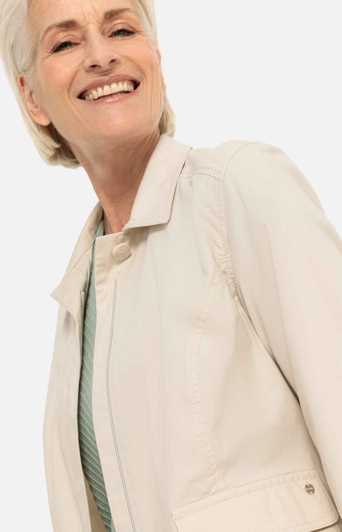 Papertouch-blazer met kraag