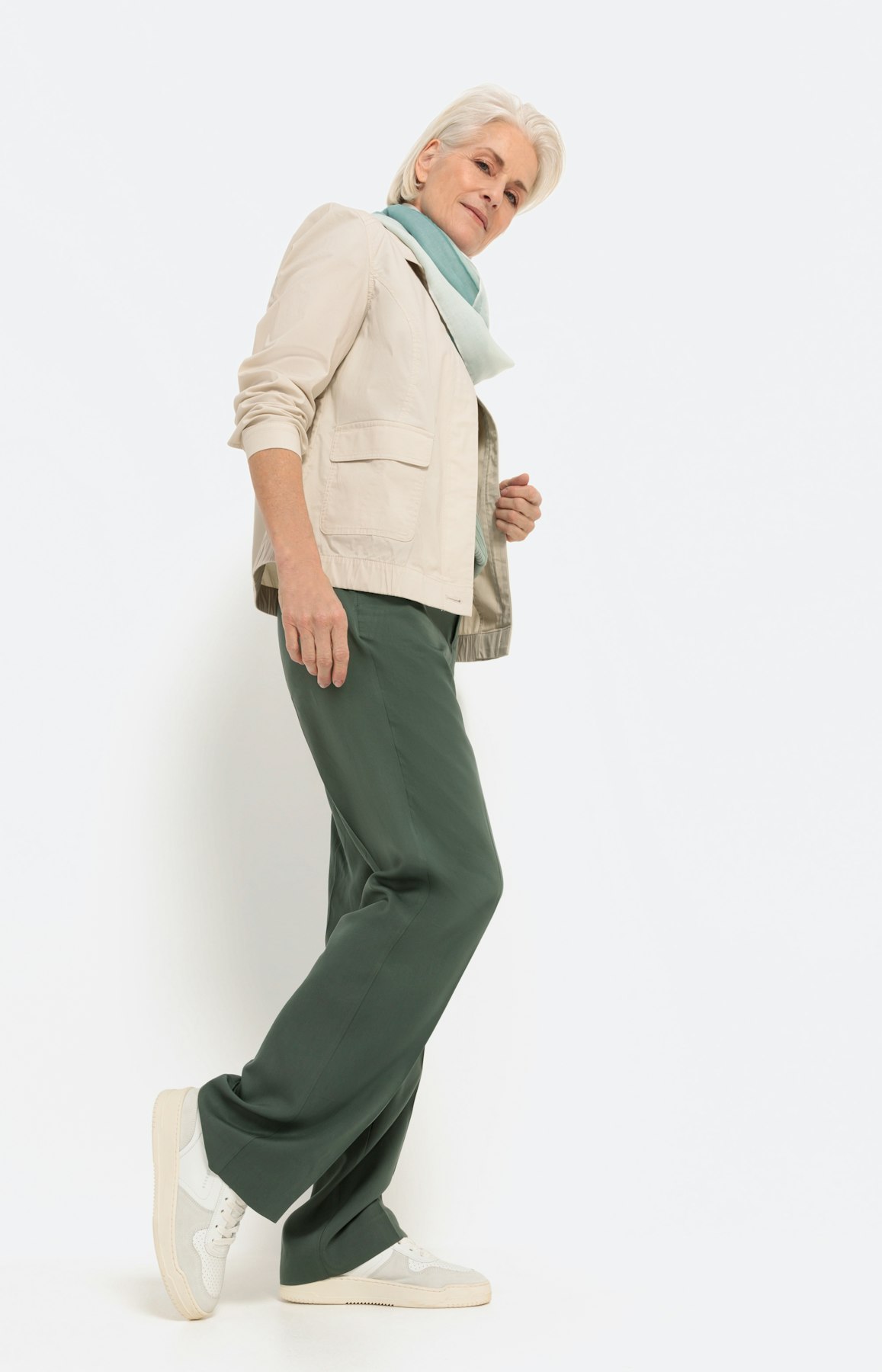 Papertouch-blazer met kraag