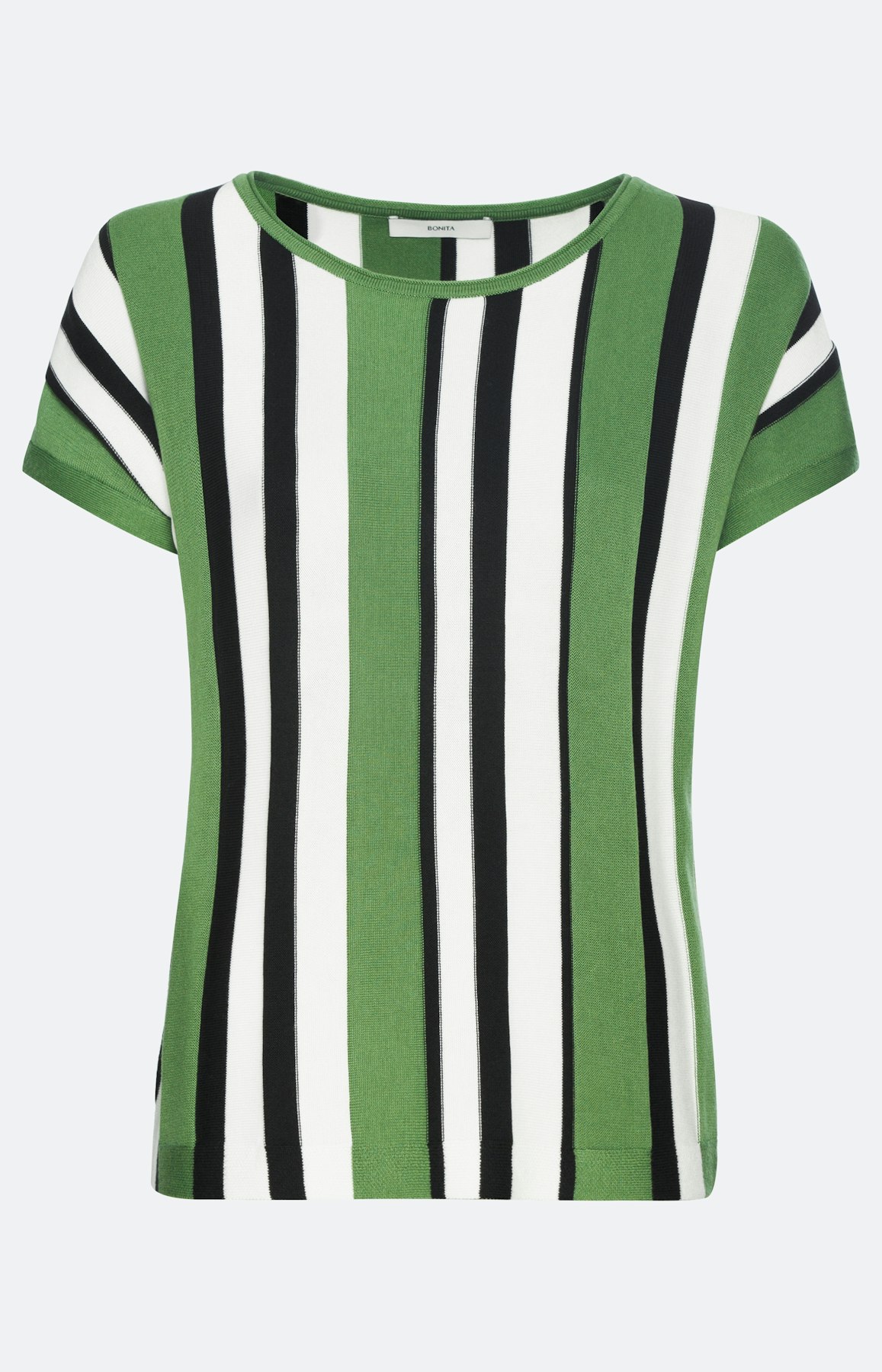 Gestreepte trui met korte mouwen