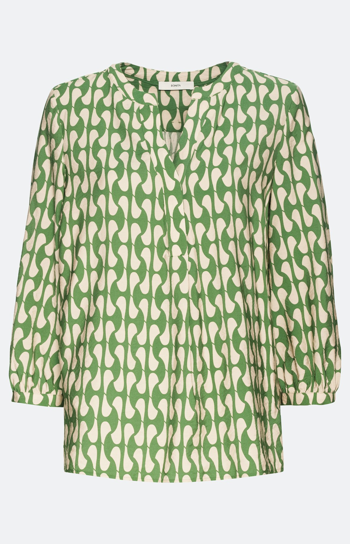 Gedessineerde blouse met 3/4-mouwen