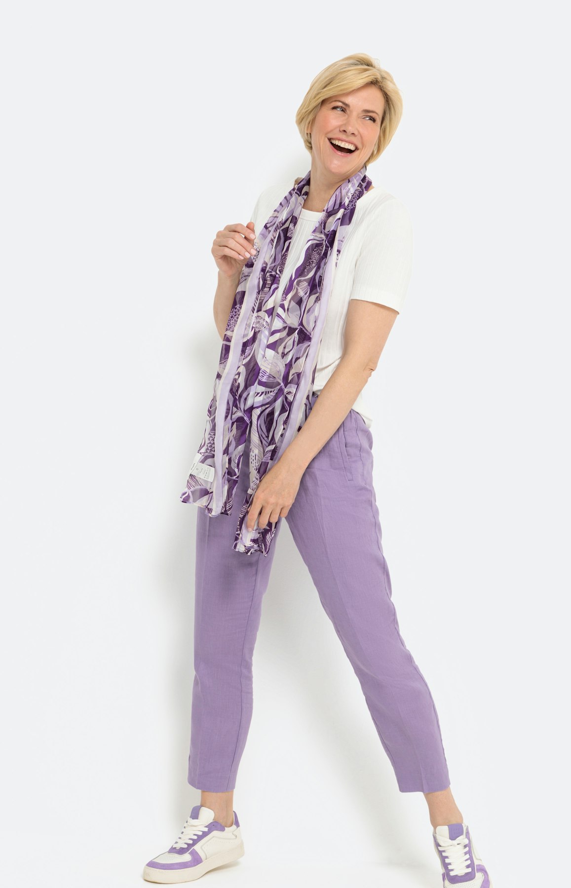 Schal mit All Over-Print