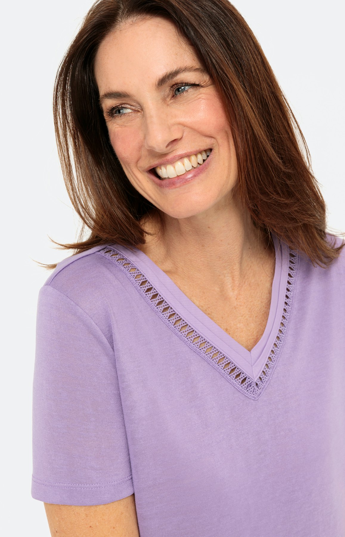 Soepel shirt met korte mouwen