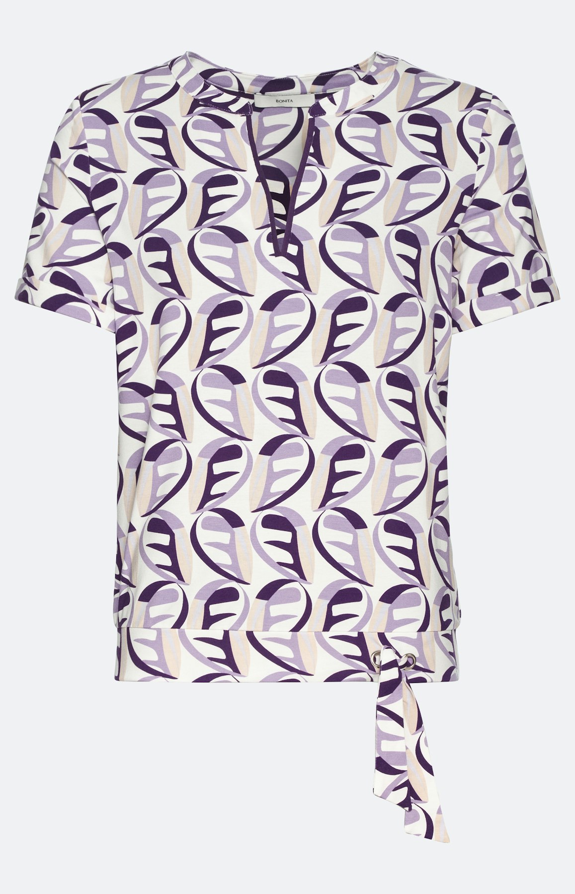 Gemustertes Shirt mit kurzem Arm