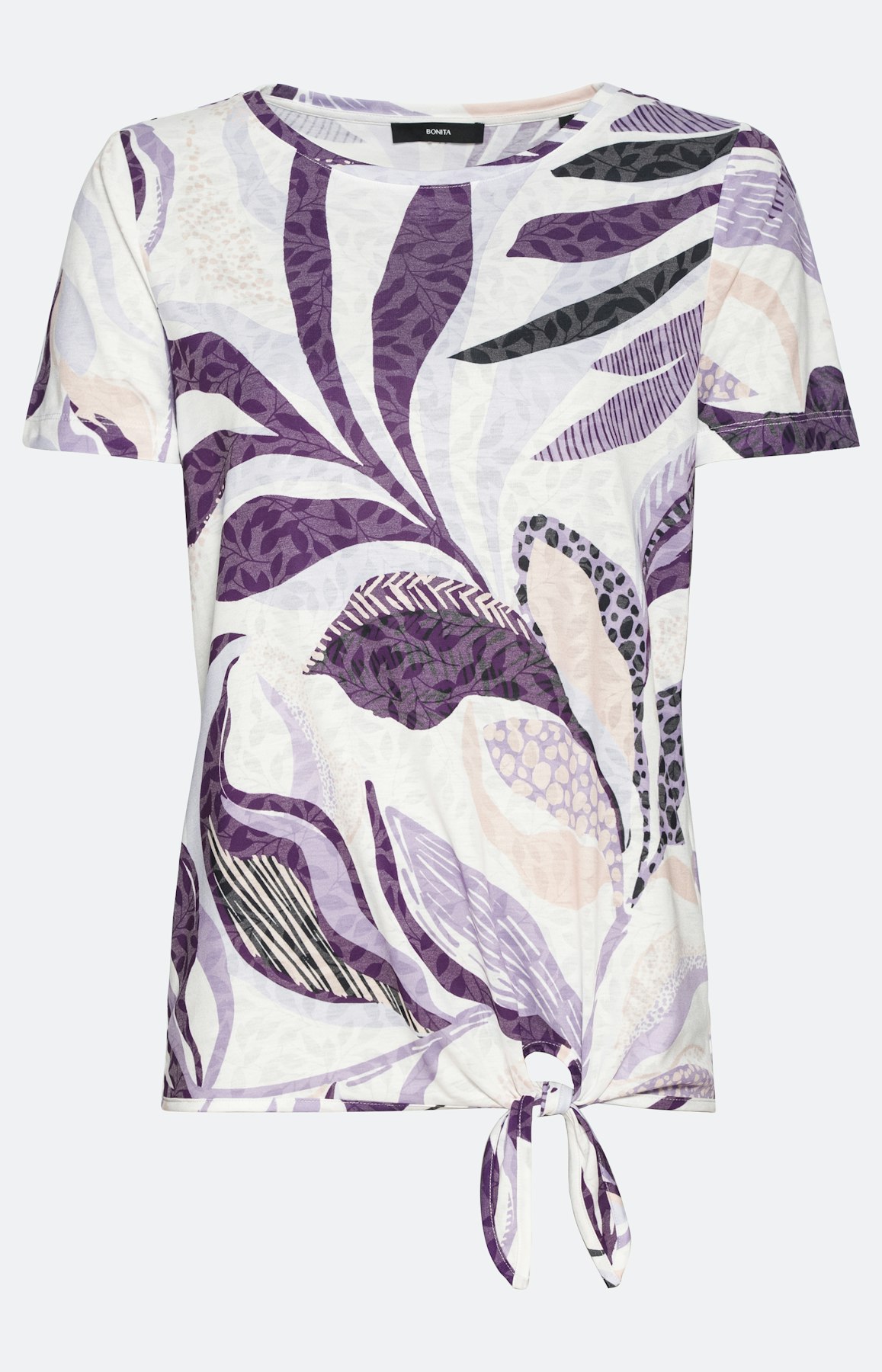 T-shirt met korte mouw en burnout-effect