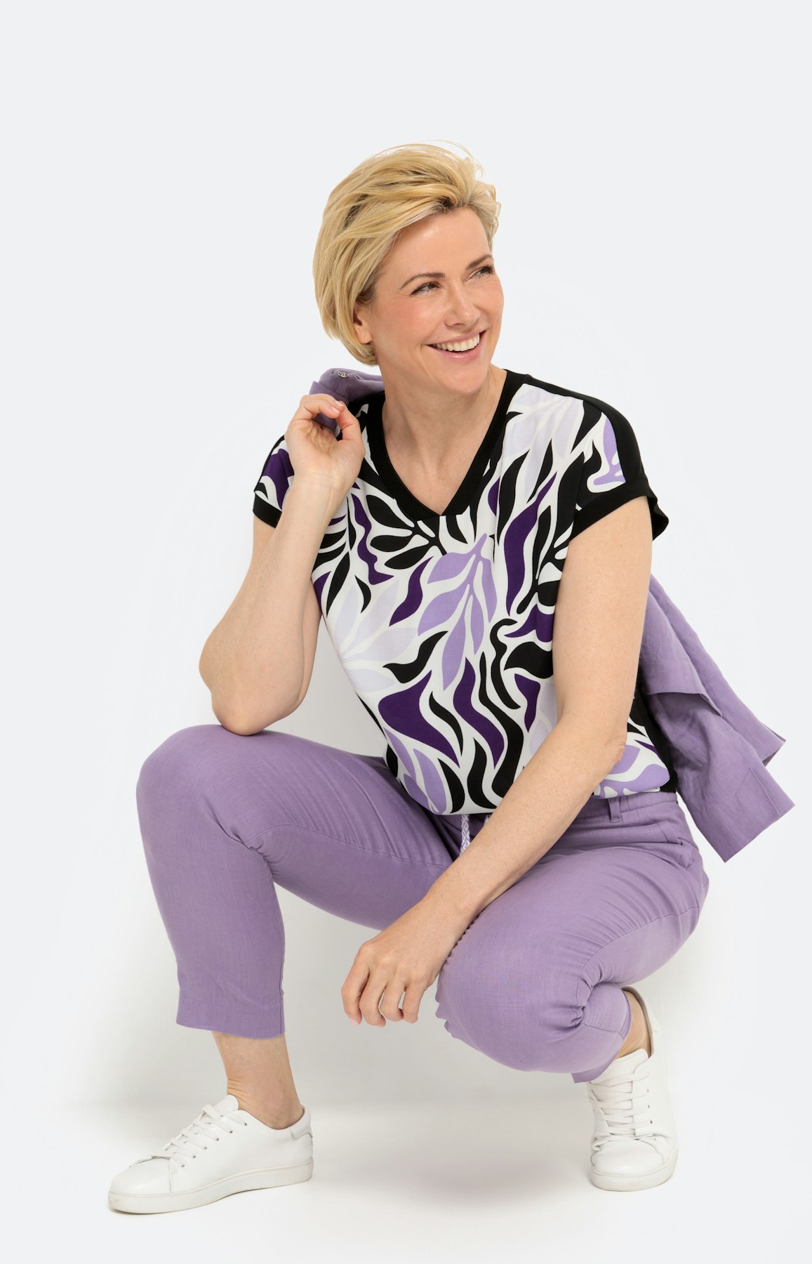 Shirt mit Frontprint und Kurzarm