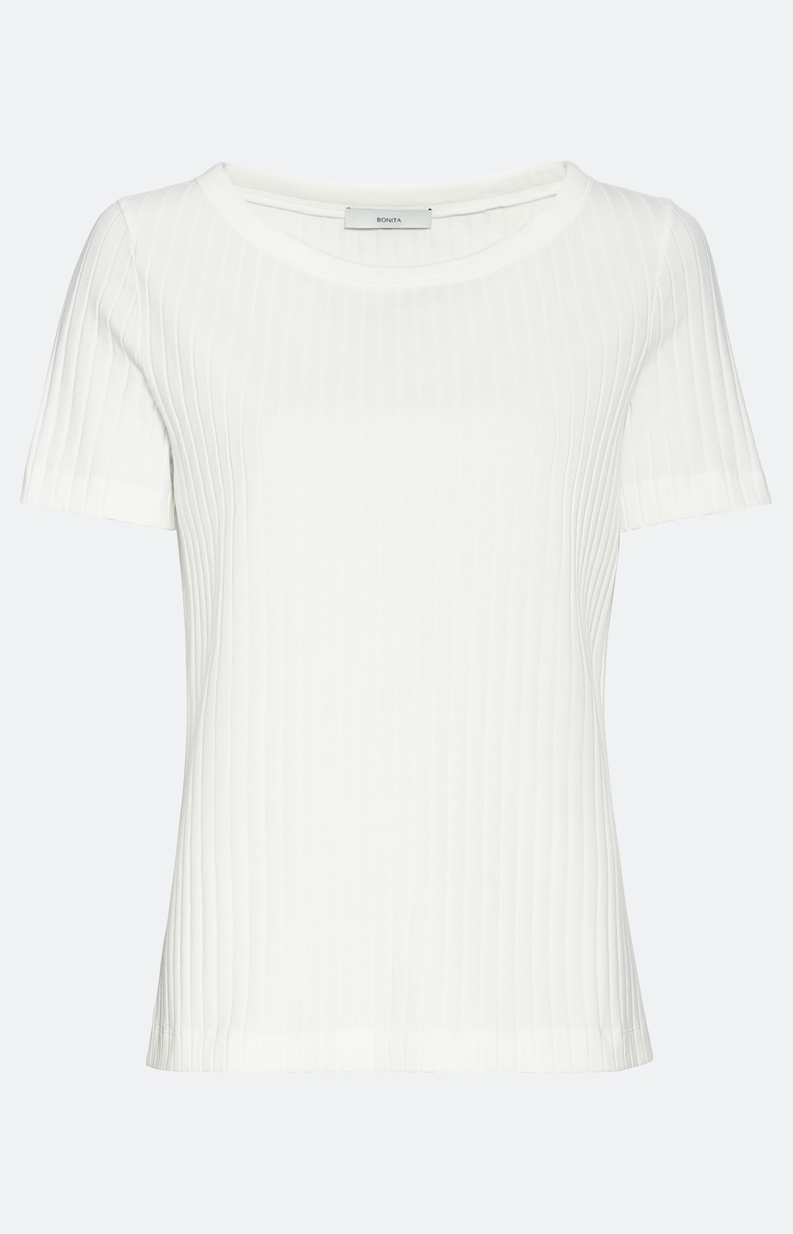 Geribd T-shirt met korte mouwen