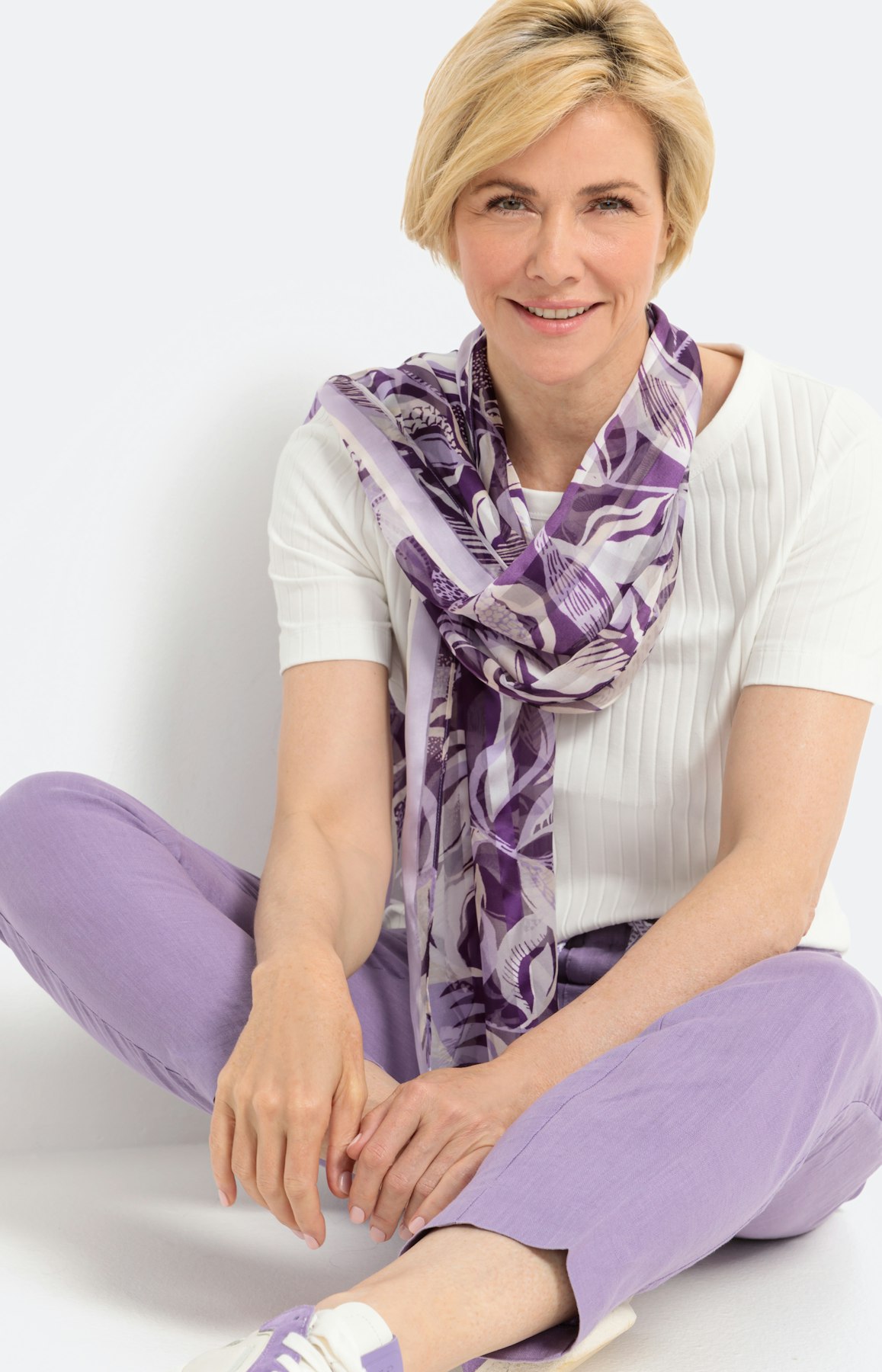 Geribd T-shirt met korte mouwen