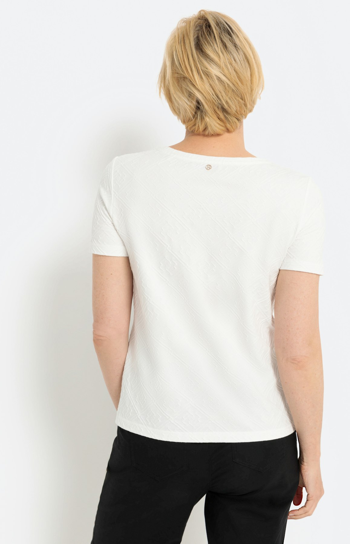Effen shirt met korte mouwen