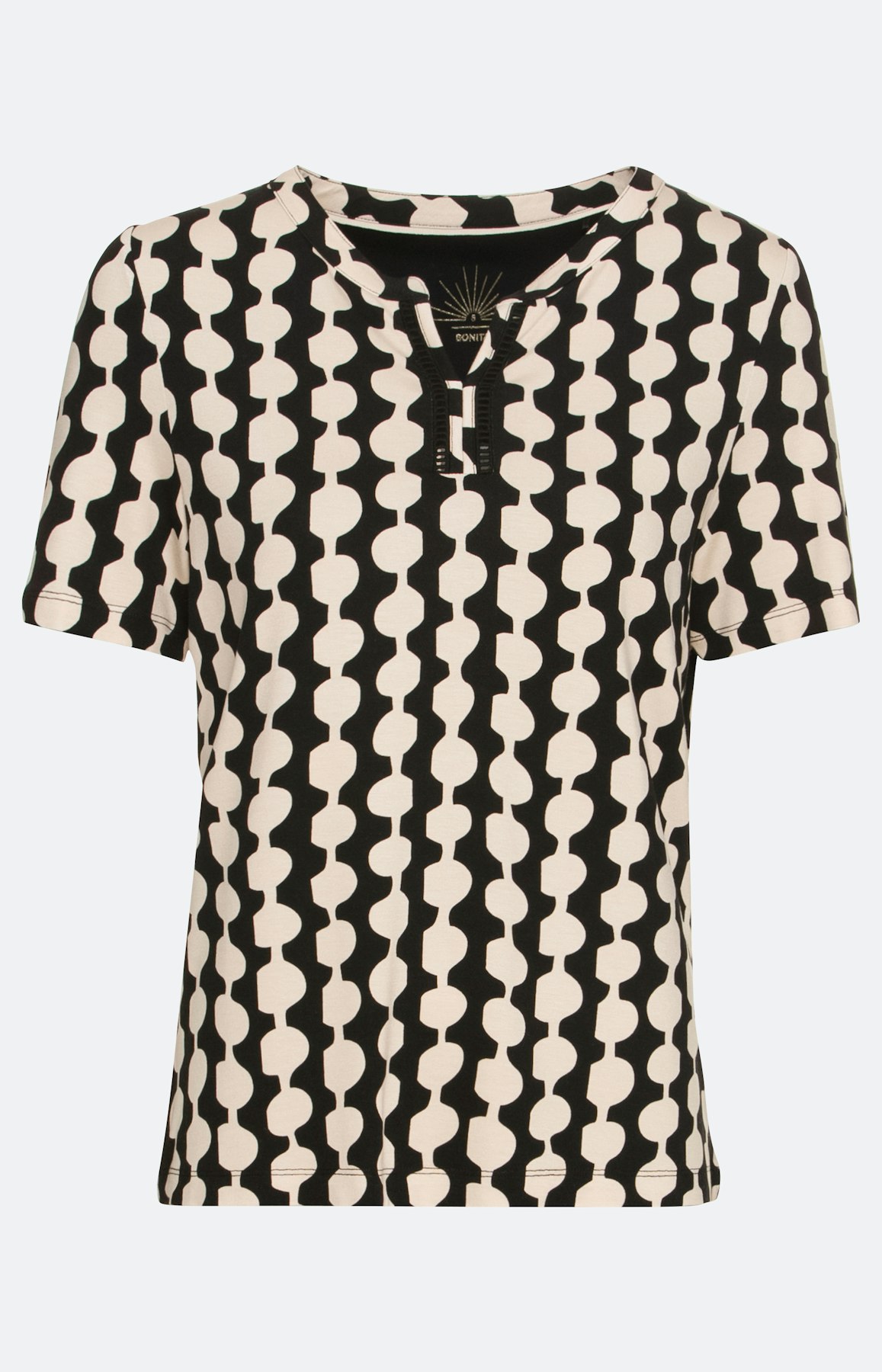 T-shirt van jersey met korte mouwen