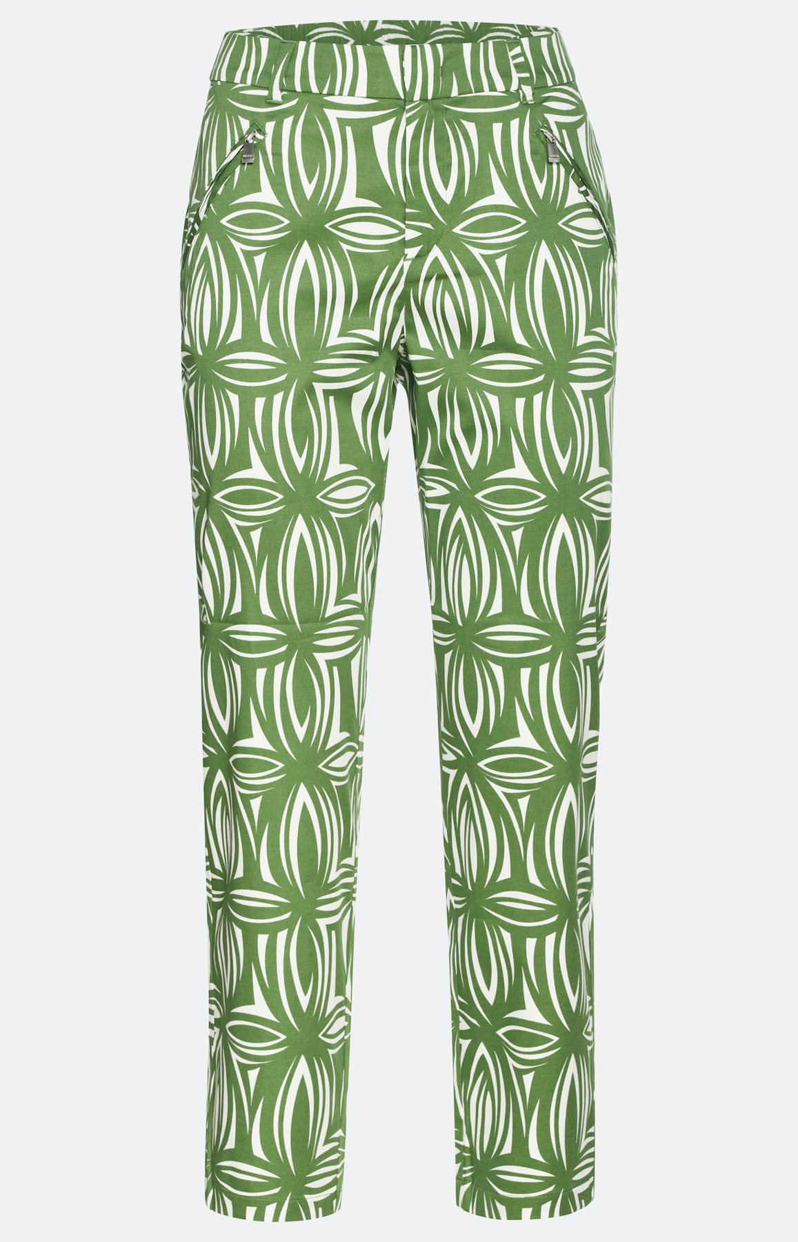 Gedessineerde broek met stretch