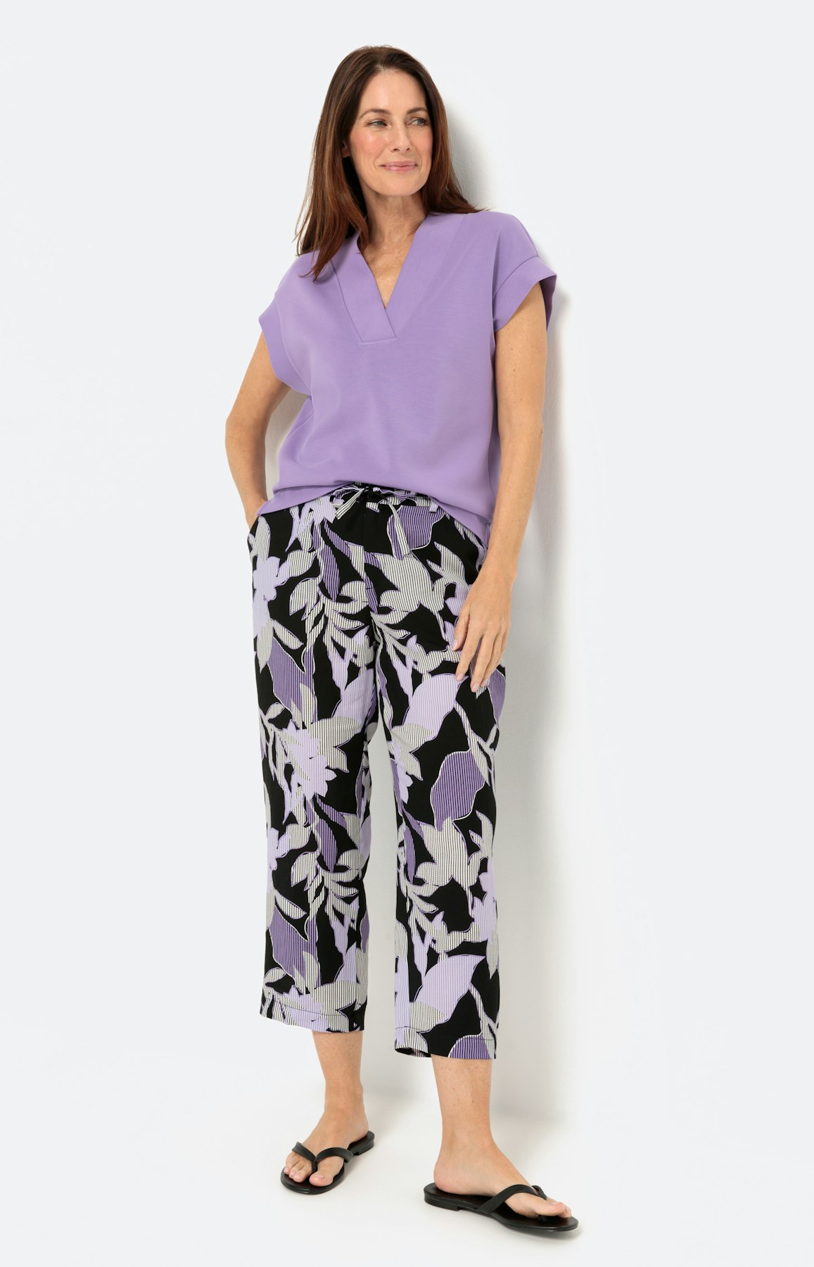 Floral gemusterte Culotte