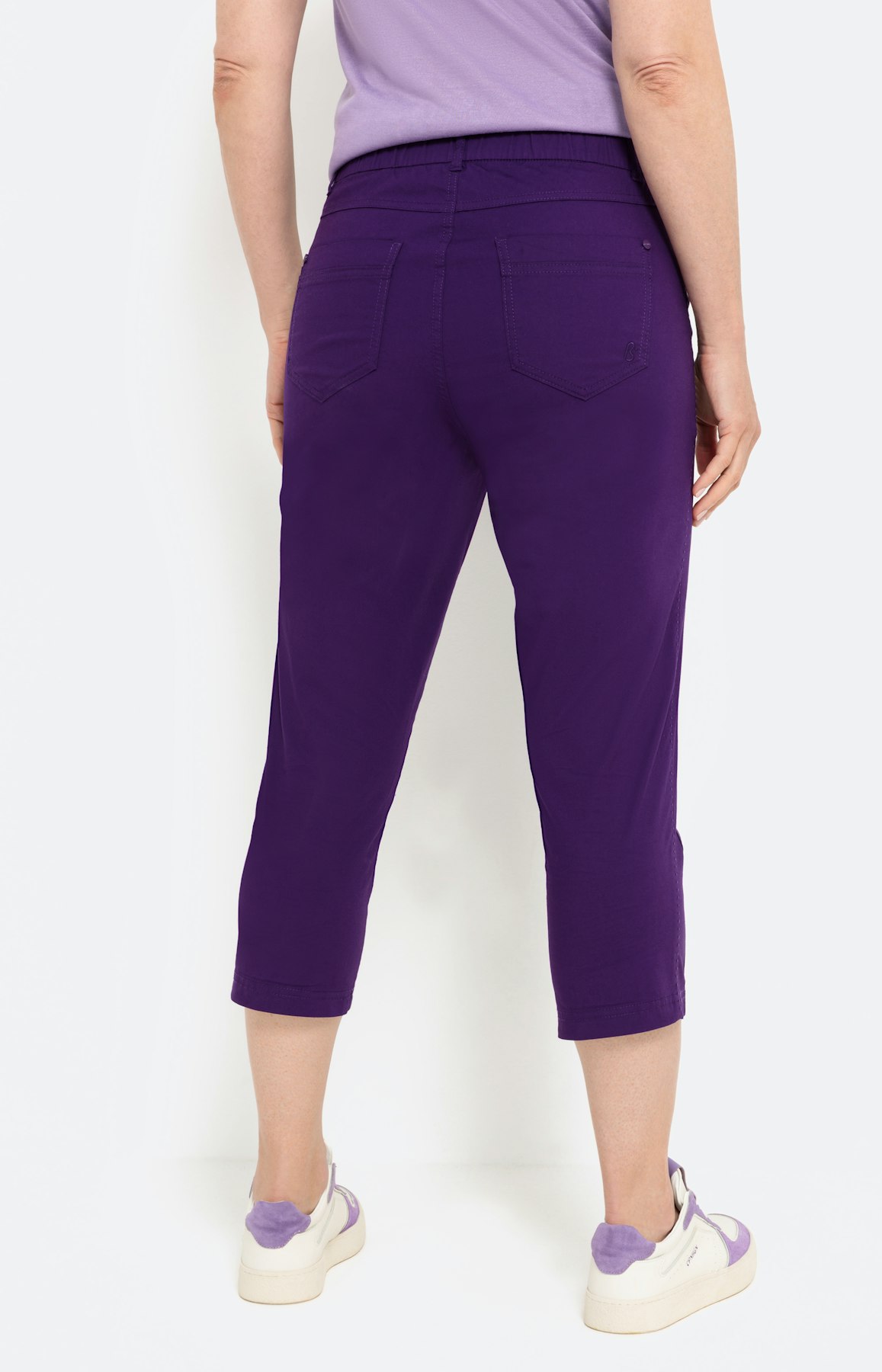 Caprihose aus Papertouch, lila