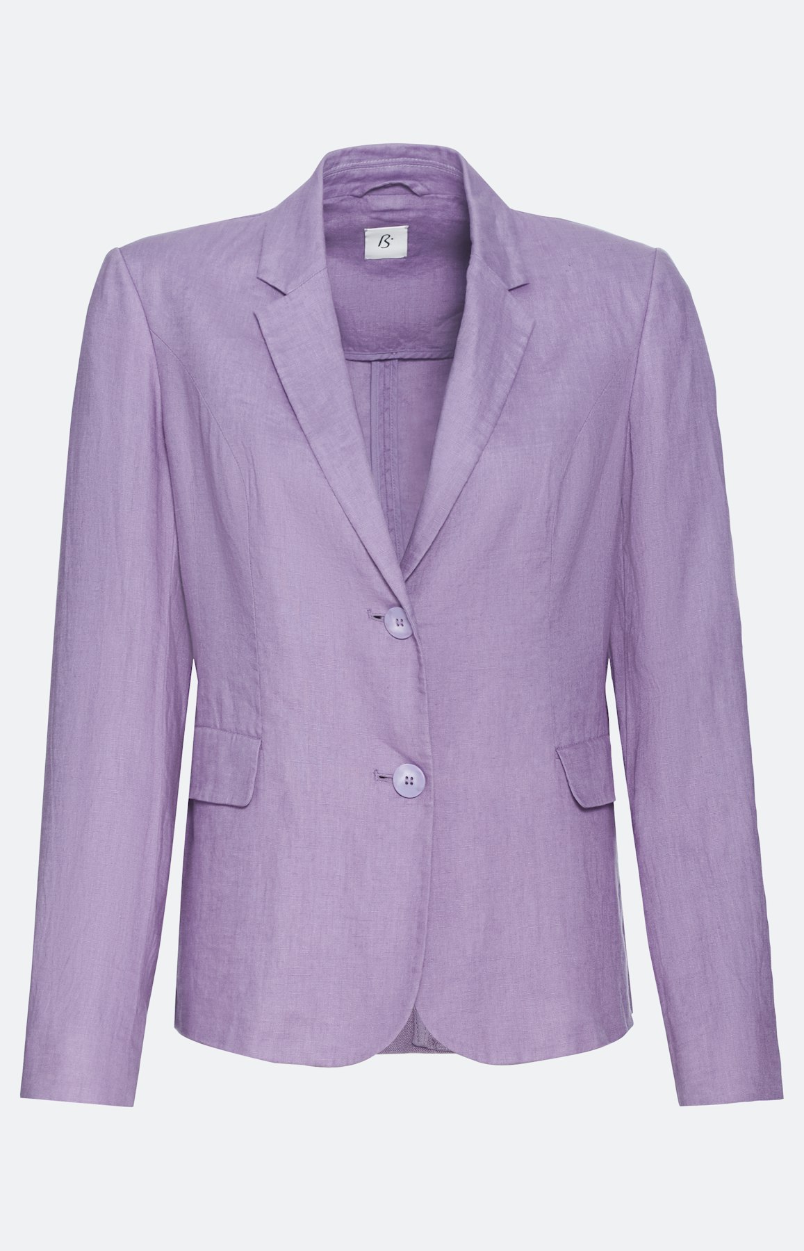 Klassieke blazer van linnen, lavender