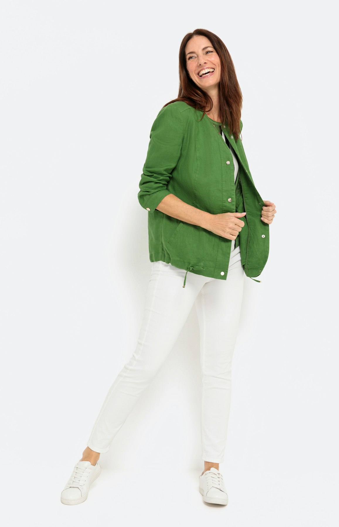 Sportieve blazer van linnen