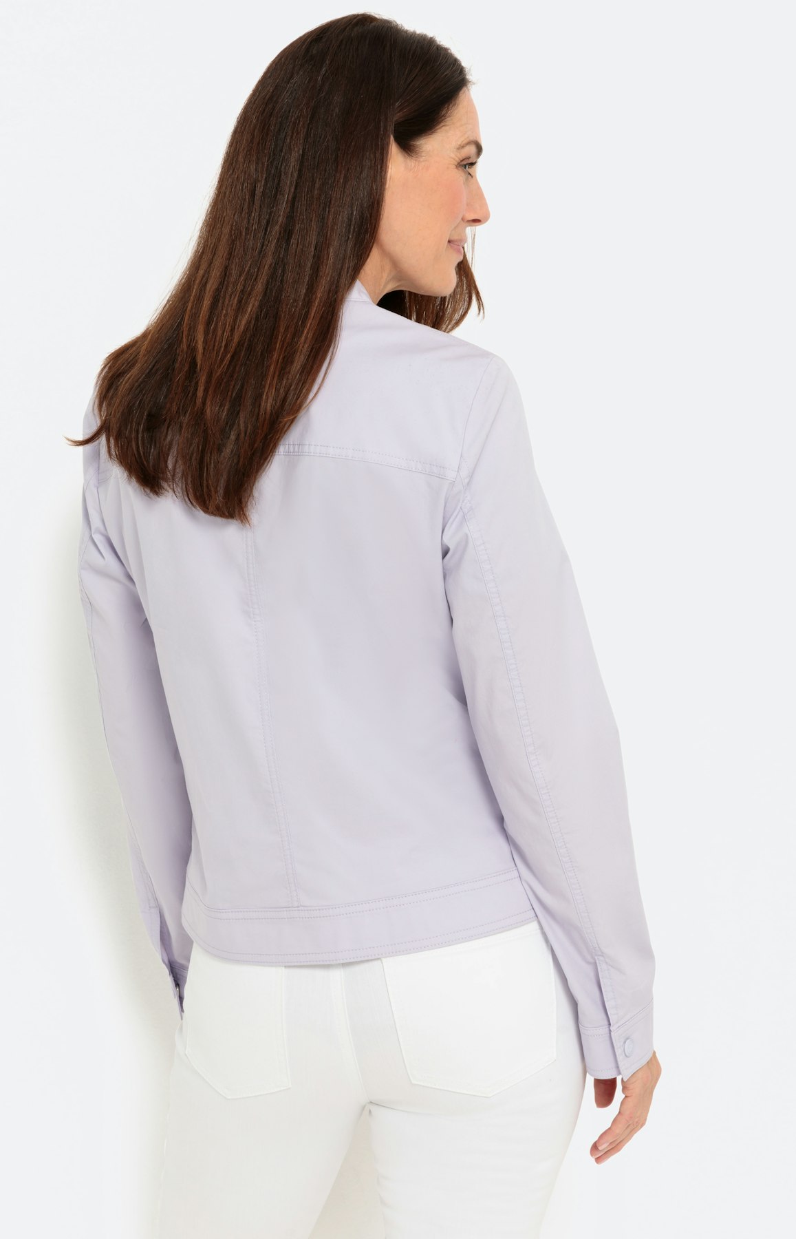 Moderne blazer in papertouch, violet